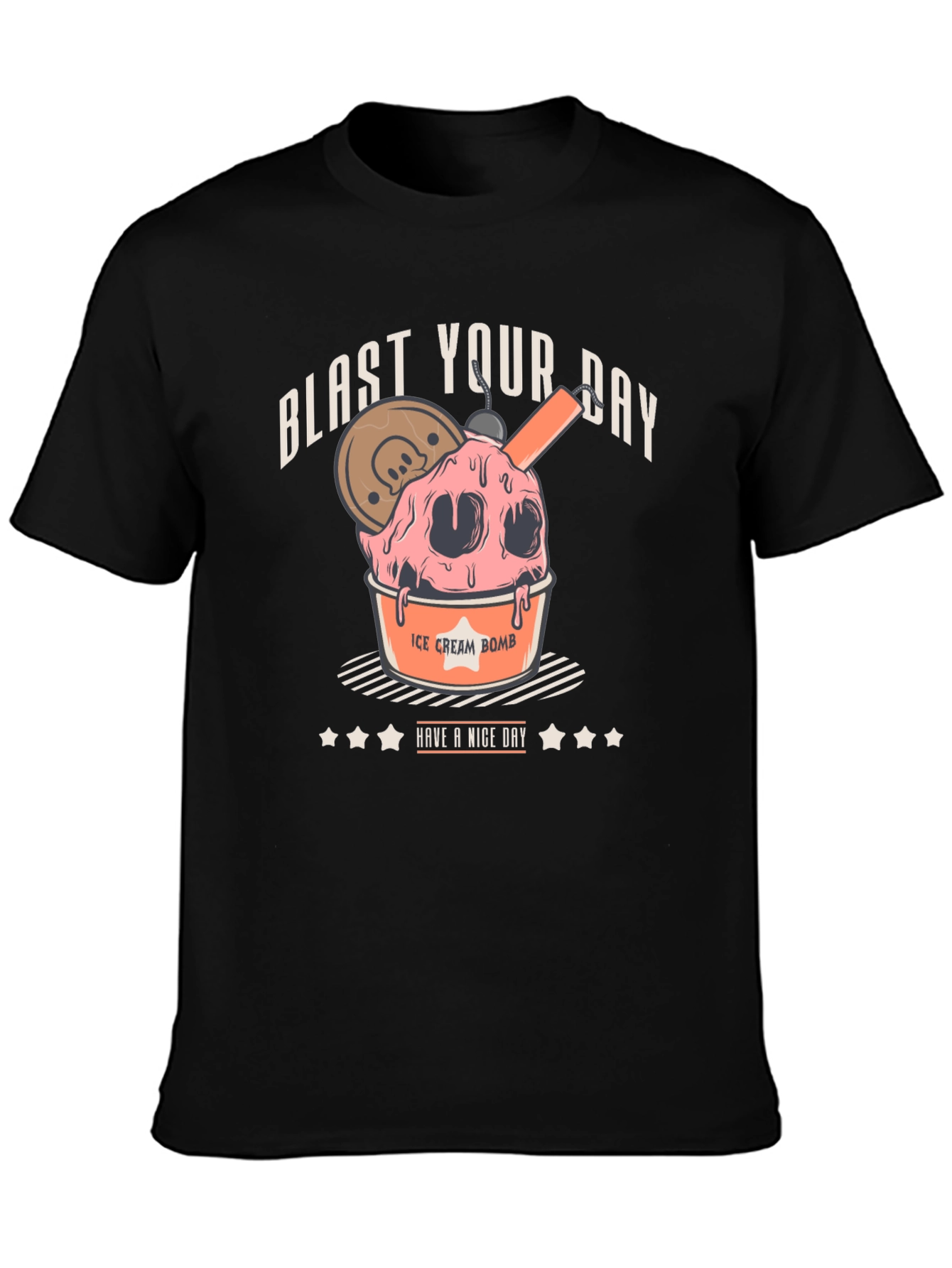 Blast Your Day Ice Cream Bomb Graphic Tee