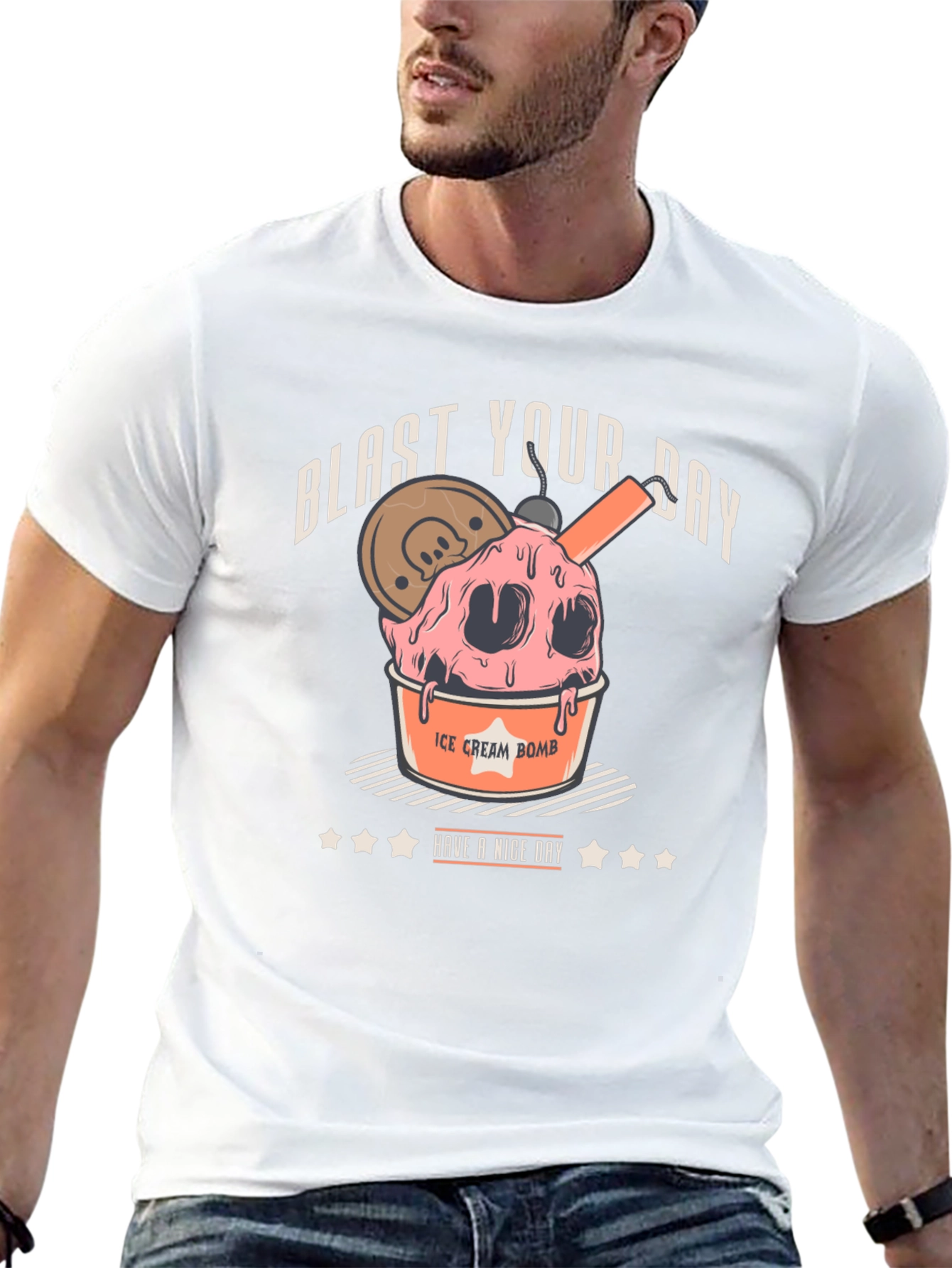 Blast Your Day Ice Cream Bomb Graphic Tee