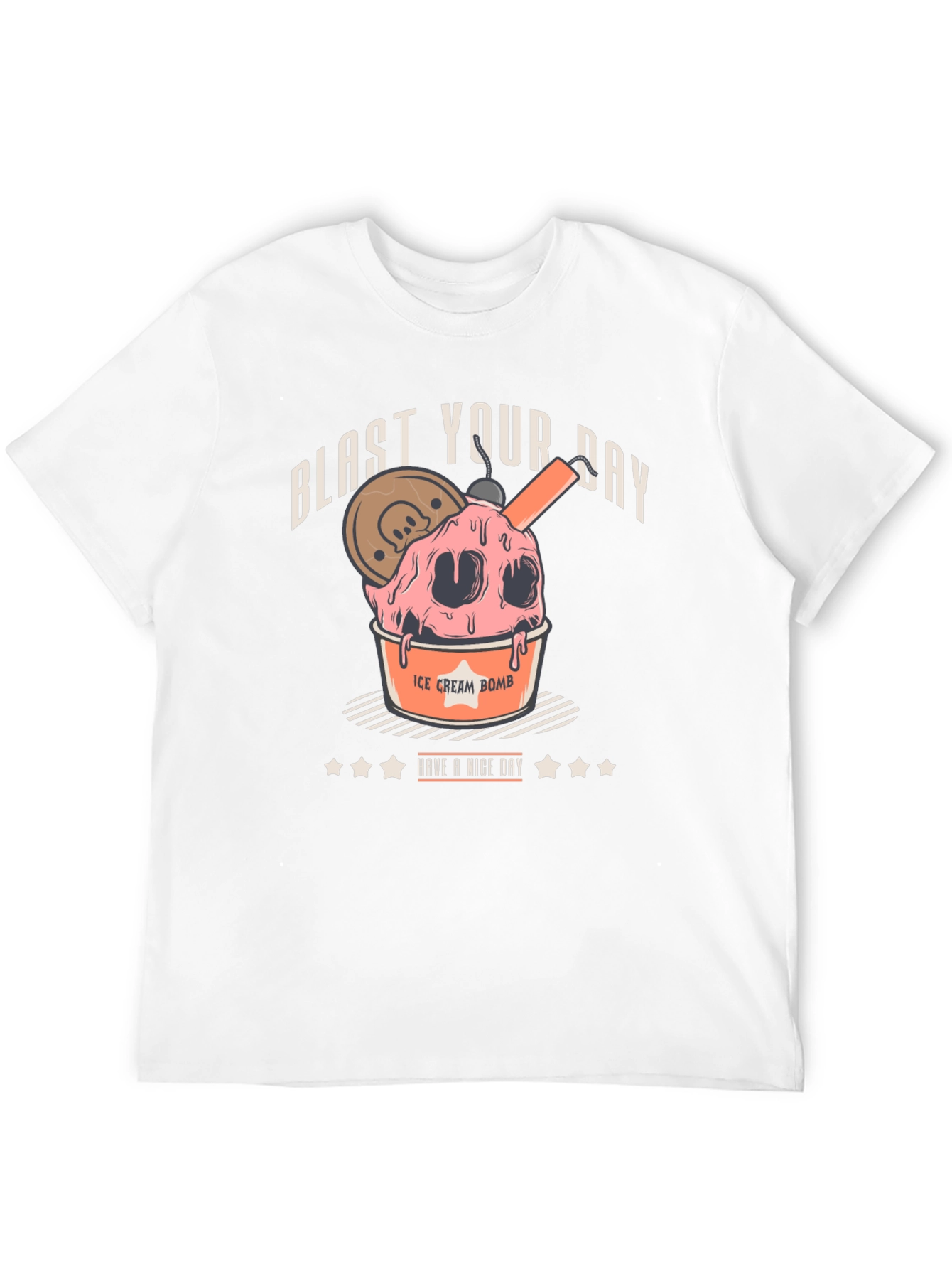 Blast Your Day Ice Cream Bomb Graphic Tee