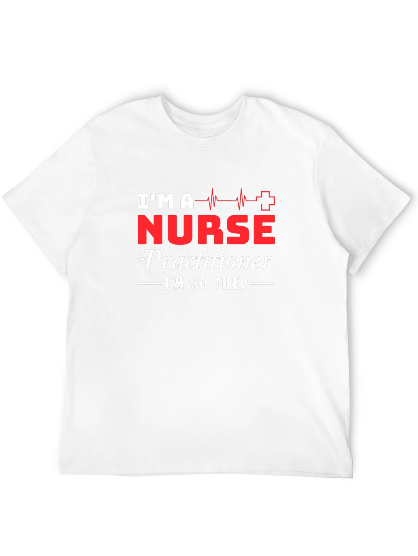 Nurse Practitioner Im So Tired Black T-Shirt