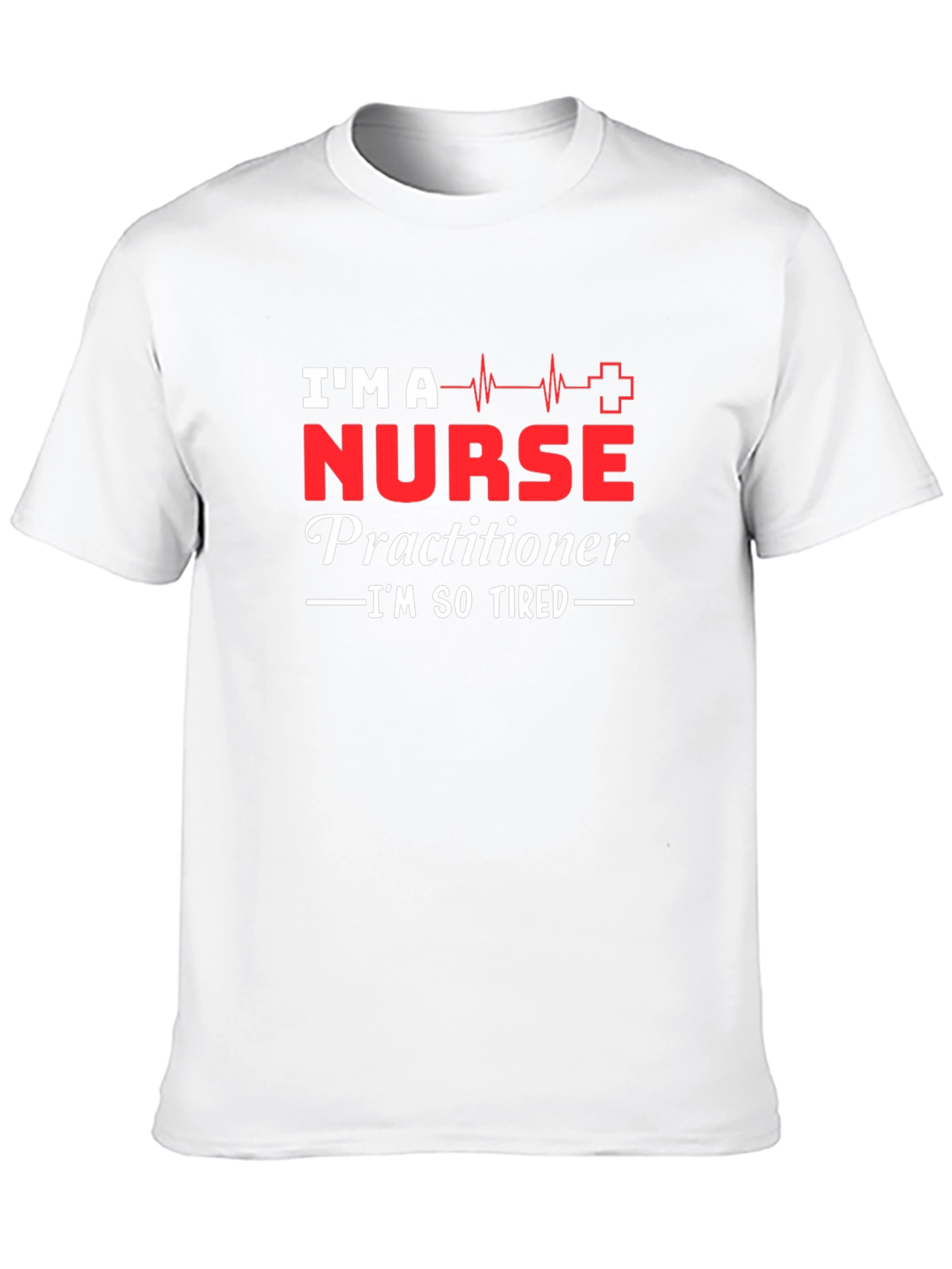 Nurse Practitioner Im So Tired Black T-Shirt