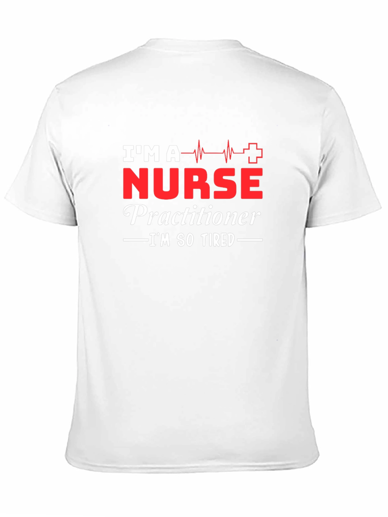 Nurse Practitioner Im So Tired Black T-Shirt