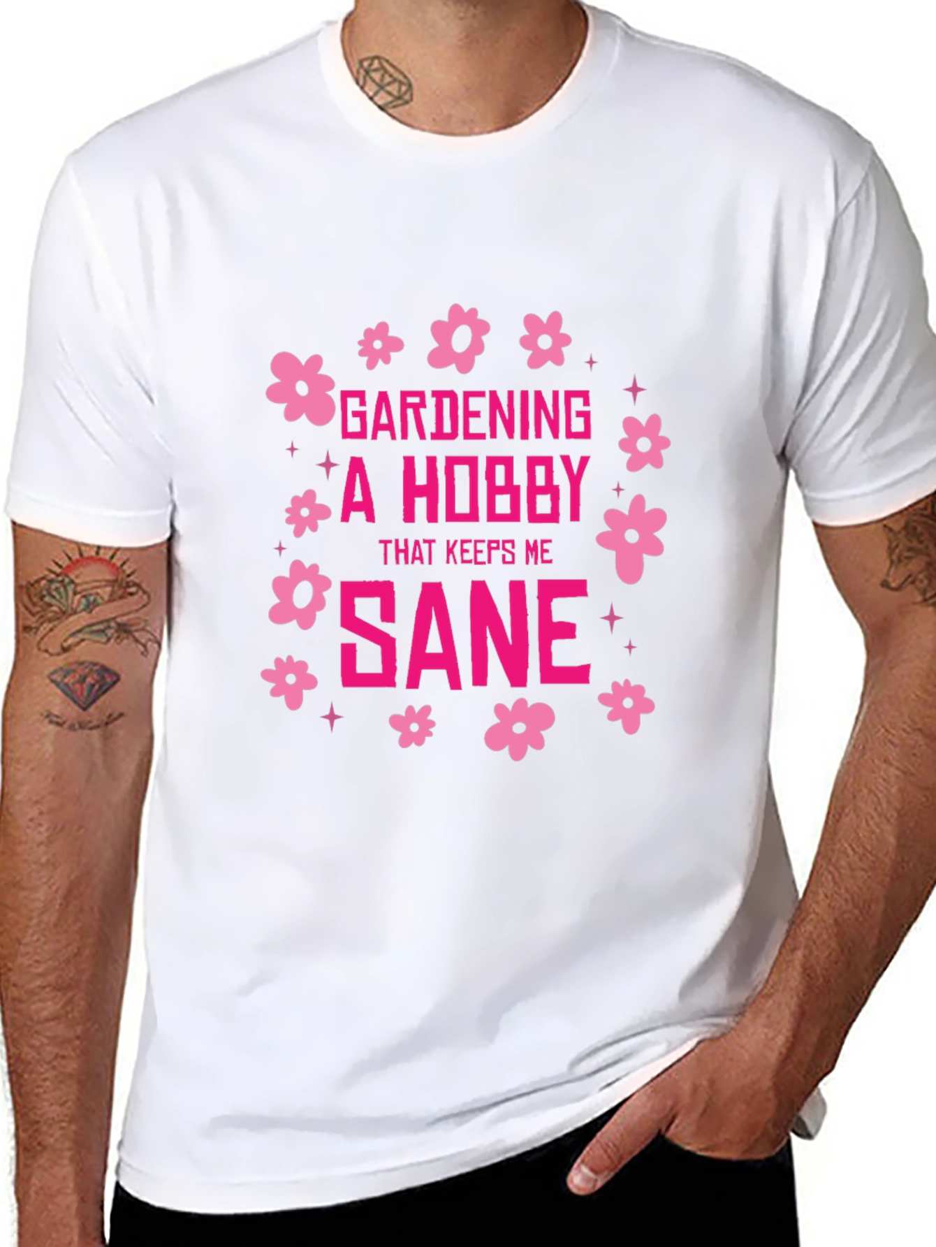Gardening Hobby Graphic Tee - Keeps Me Sane