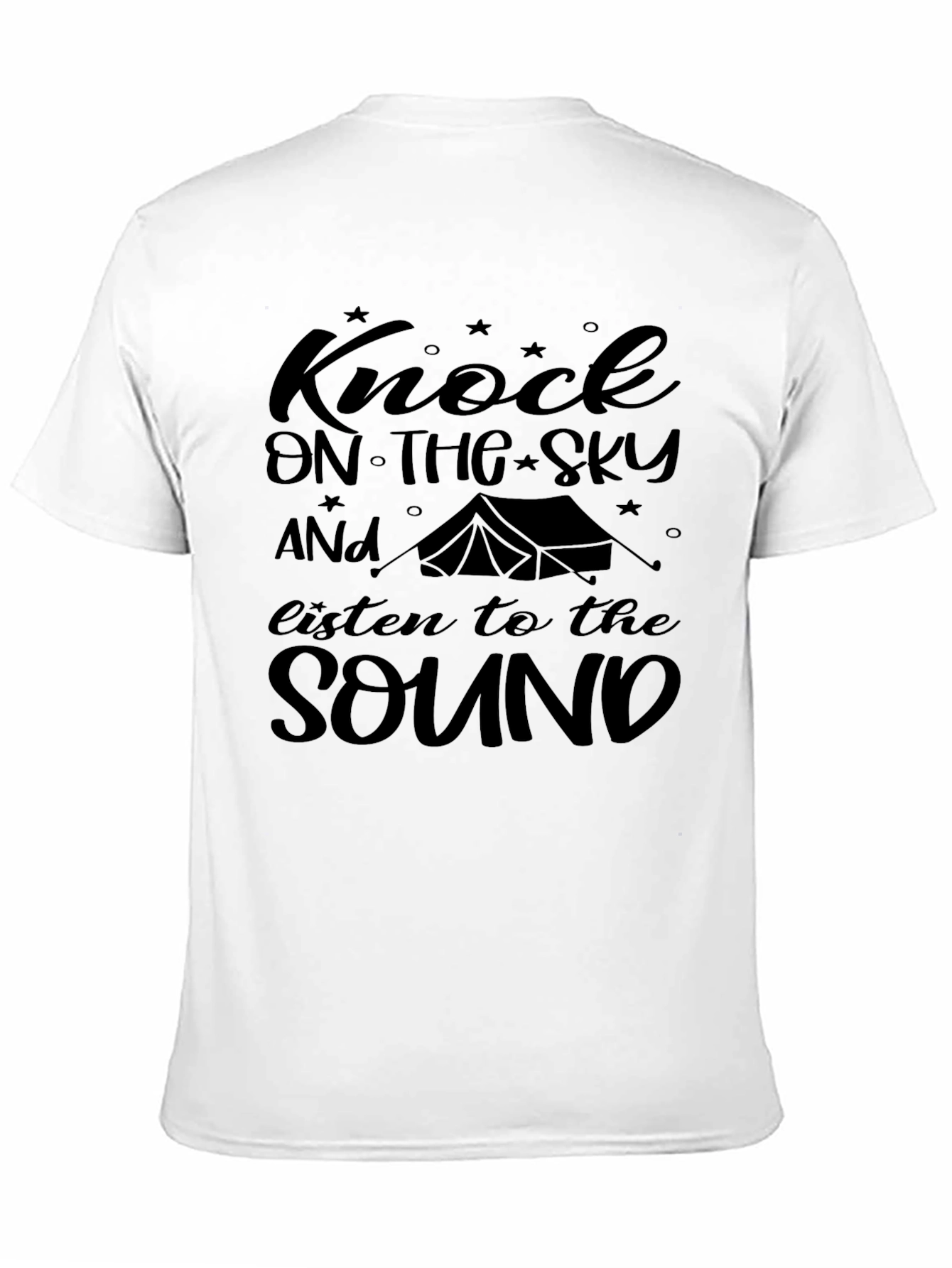 Knock on the Sky Black Graphic Tee