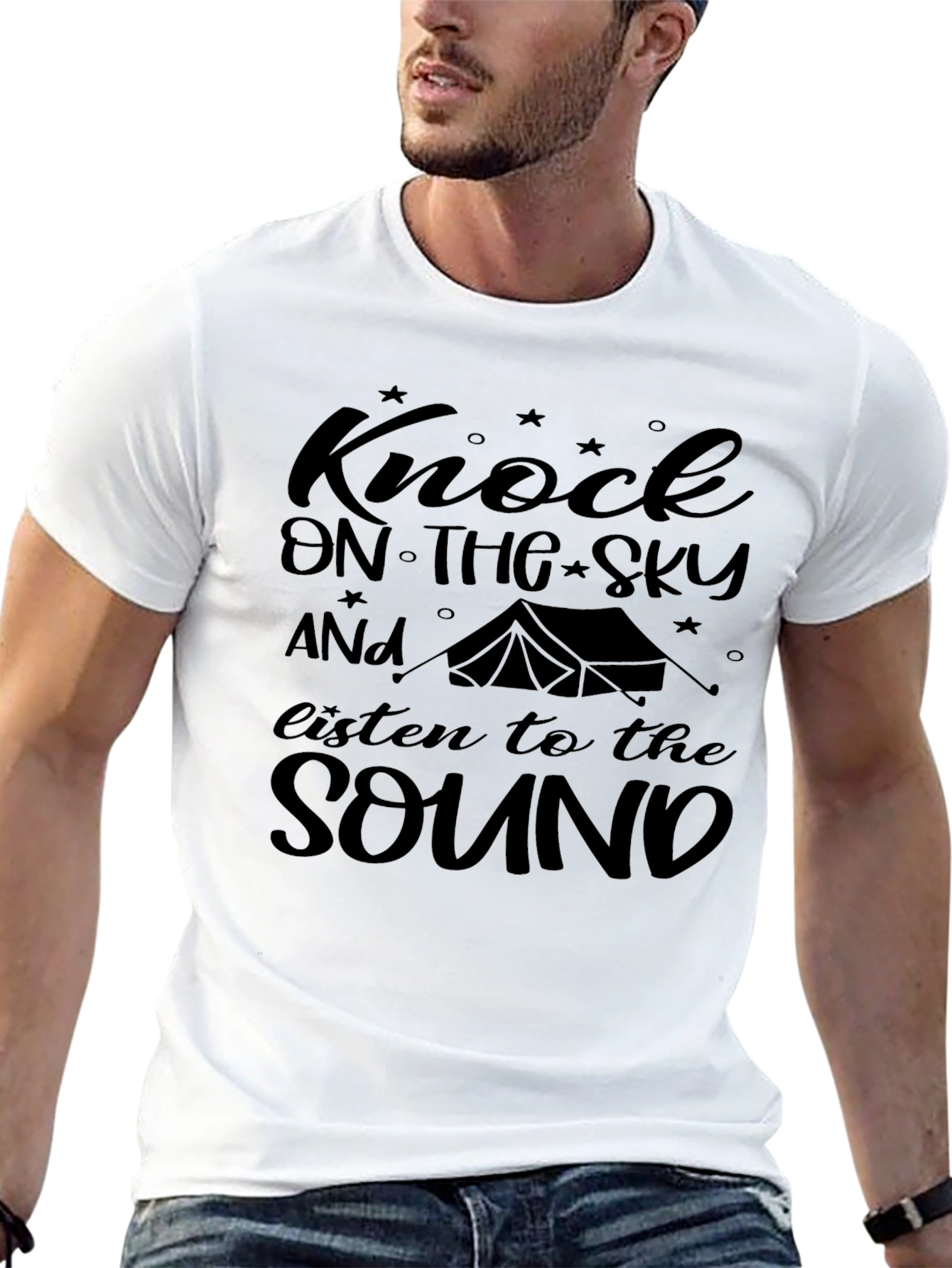 Knock on the Sky Black Graphic Tee