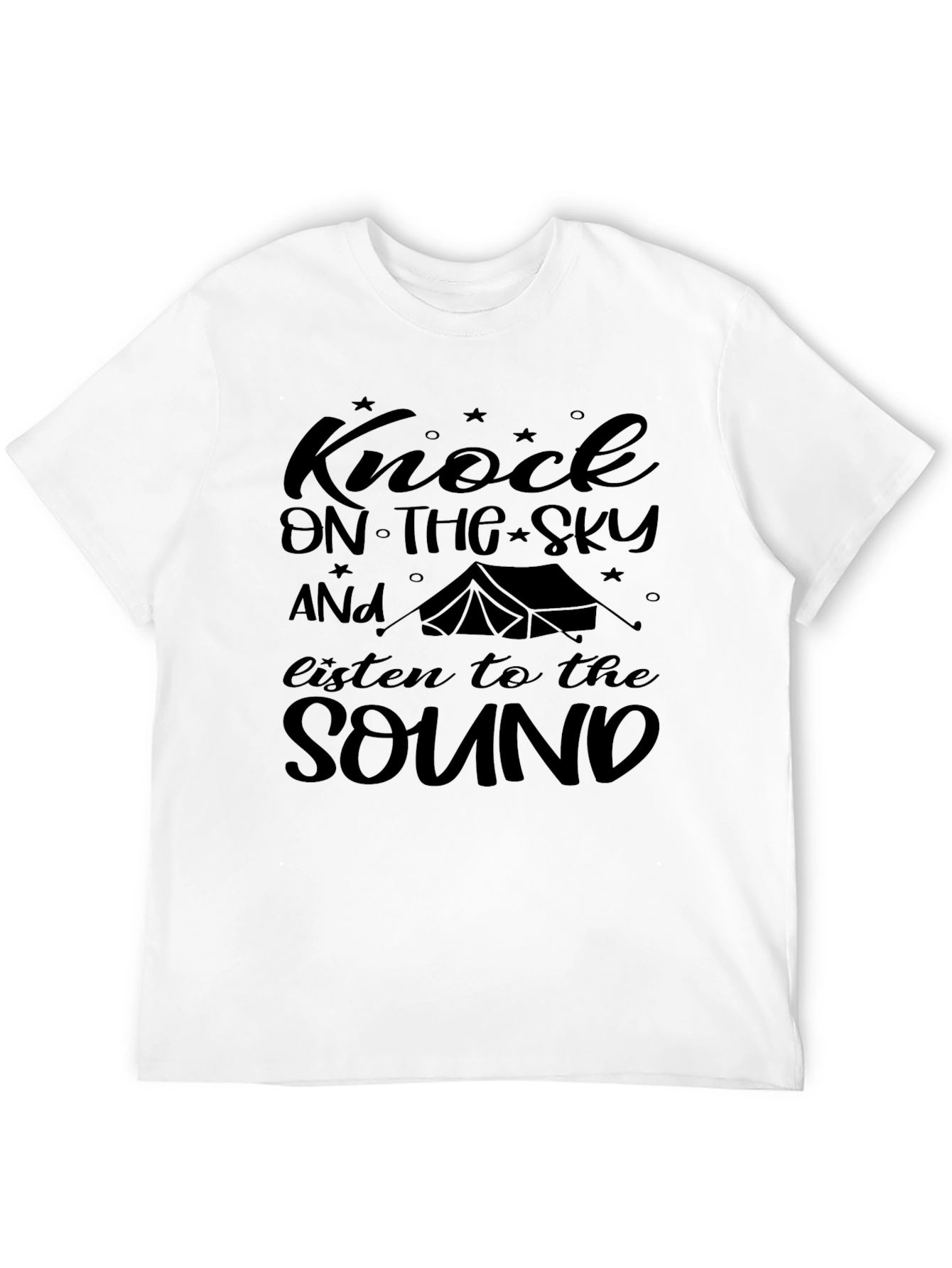 Knock on the Sky Black Graphic Tee