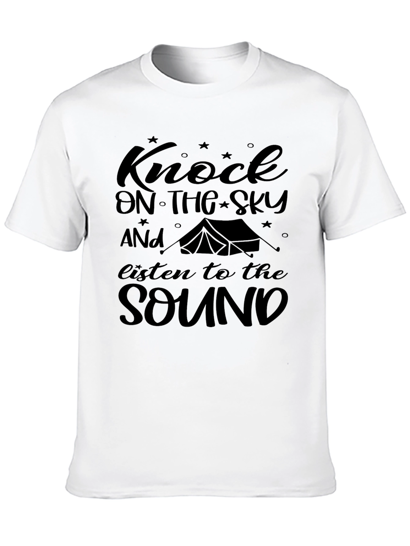 Knock on the Sky Black Graphic Tee