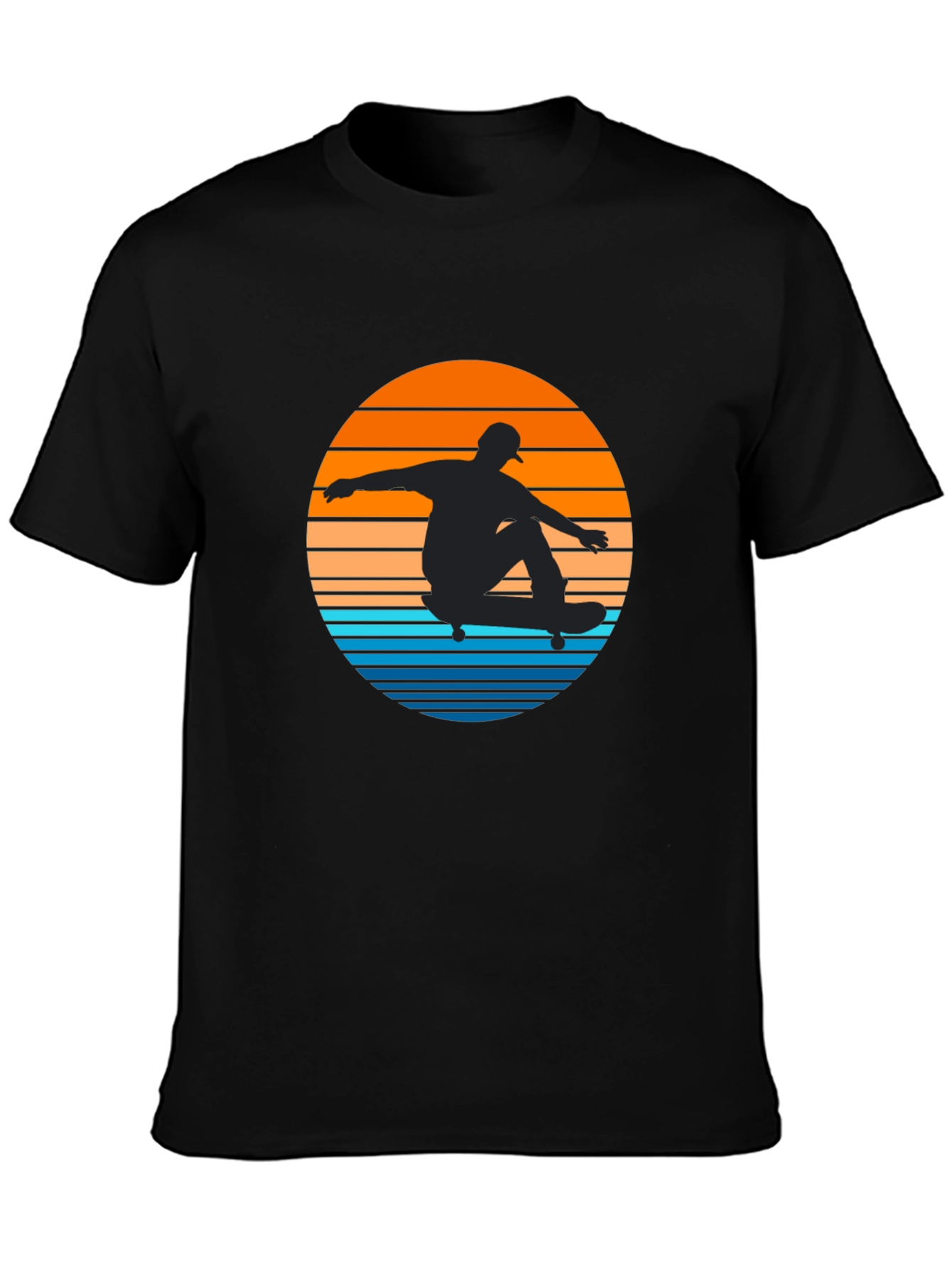 Sunset Skater T-Shirt - Cool Graphic Tee