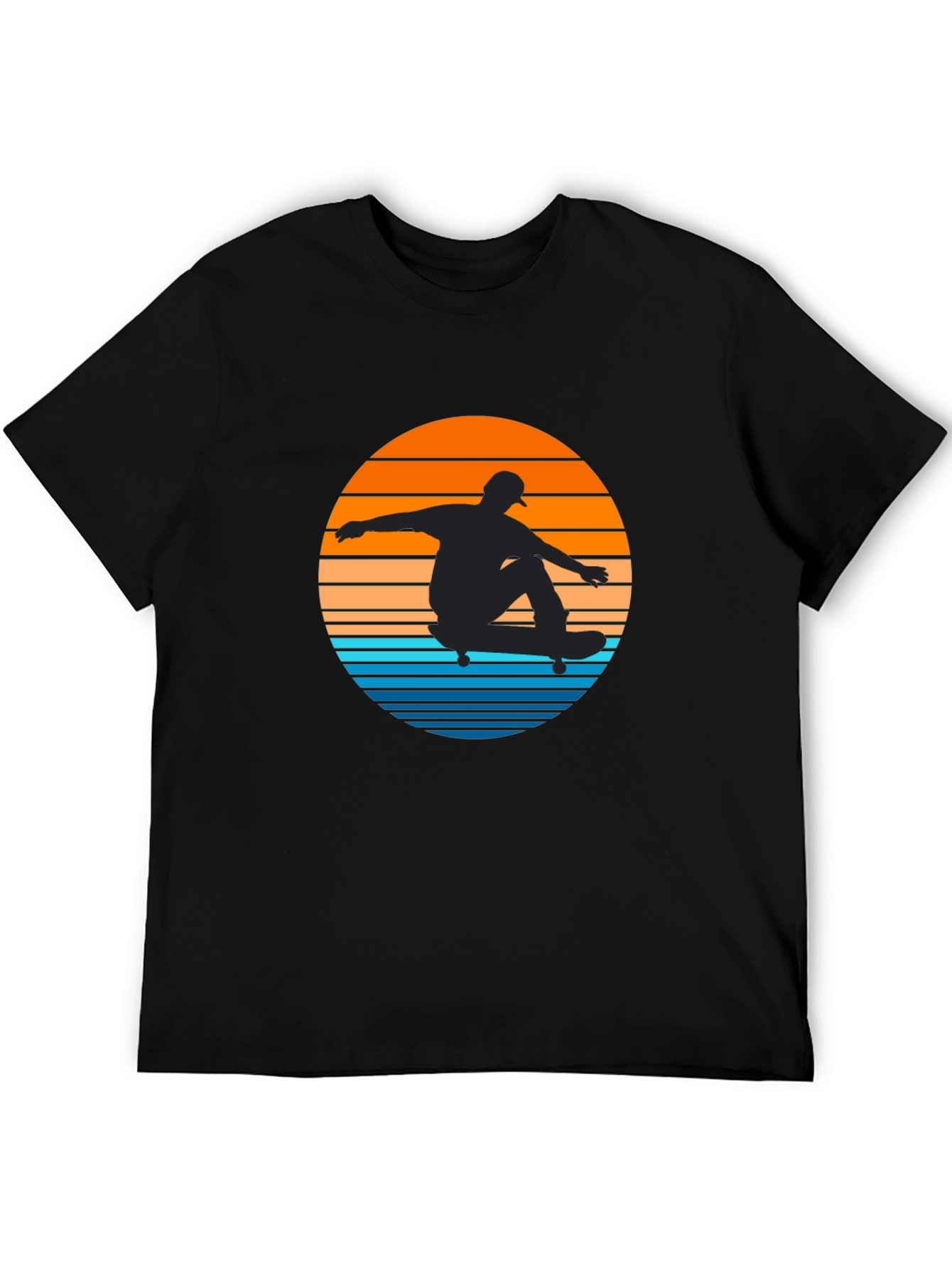 Sunset Skater T-Shirt - Cool Graphic Tee