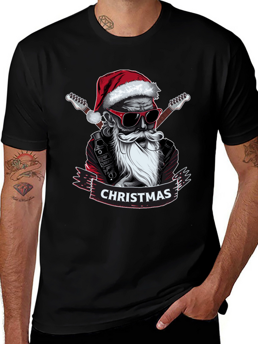 Rockin Santa Christmas T-Shirt