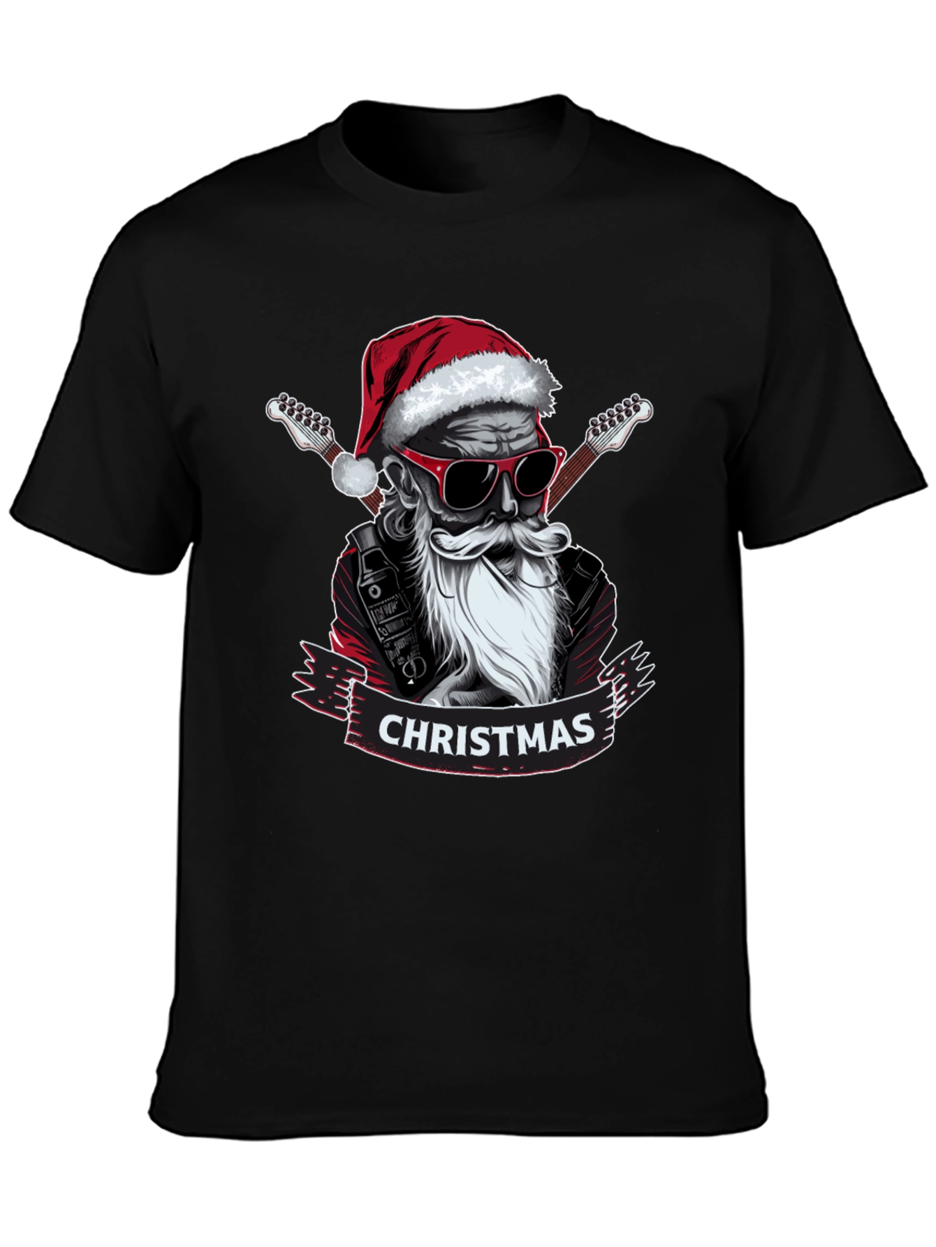 Rockin Santa Christmas T-Shirt