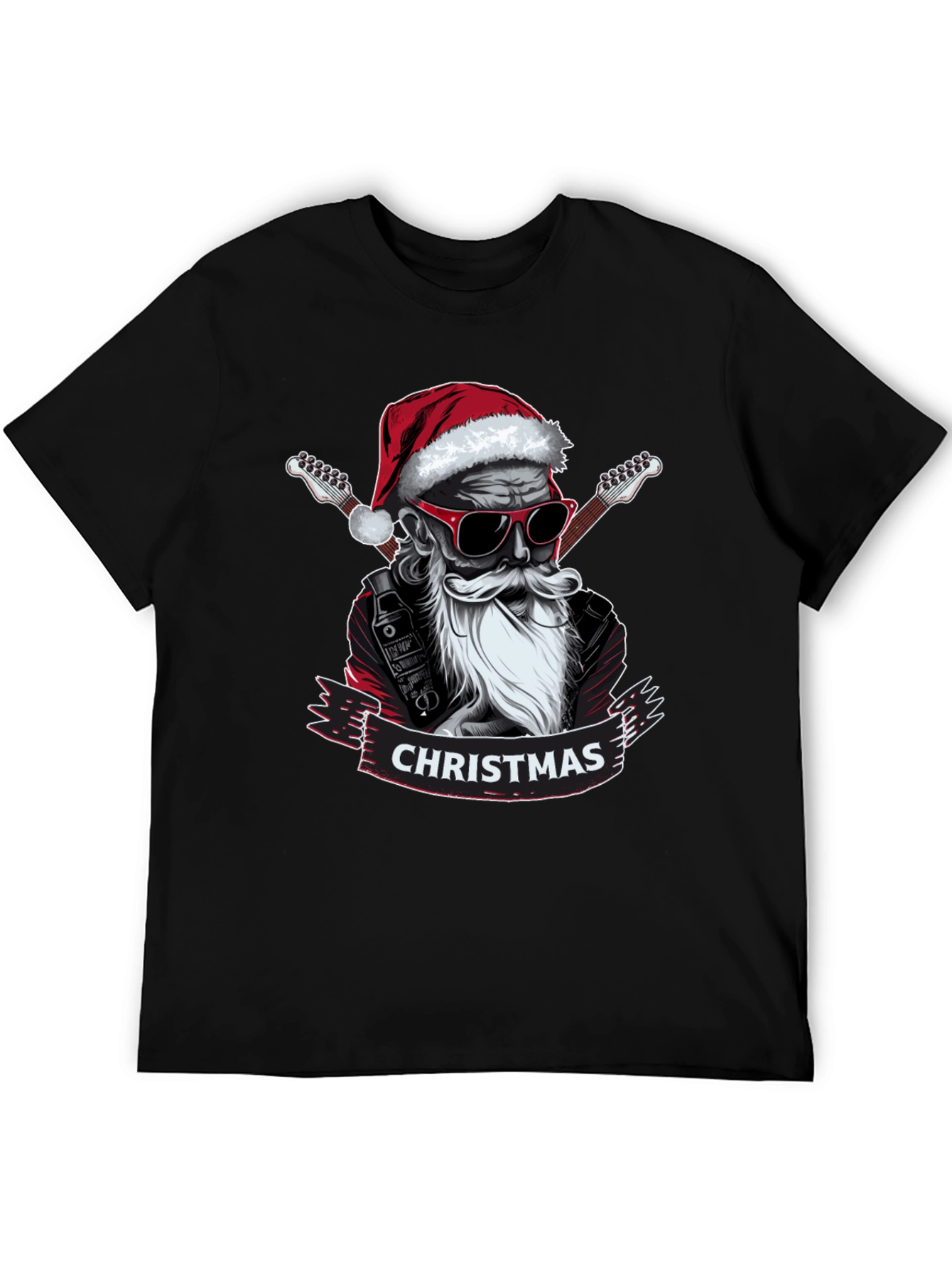 Rockin Santa Christmas T-Shirt