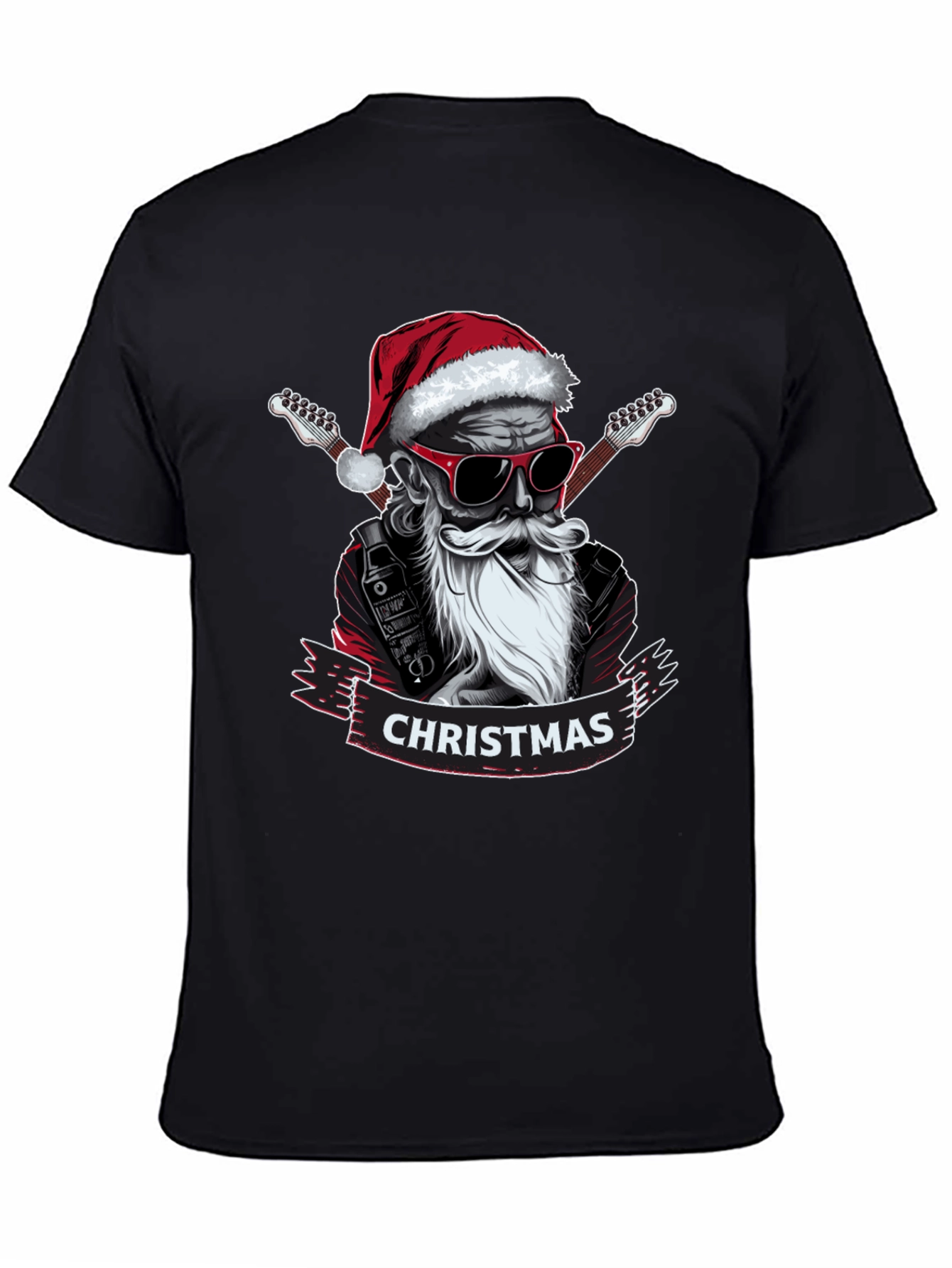 Rockin Santa Christmas T-Shirt