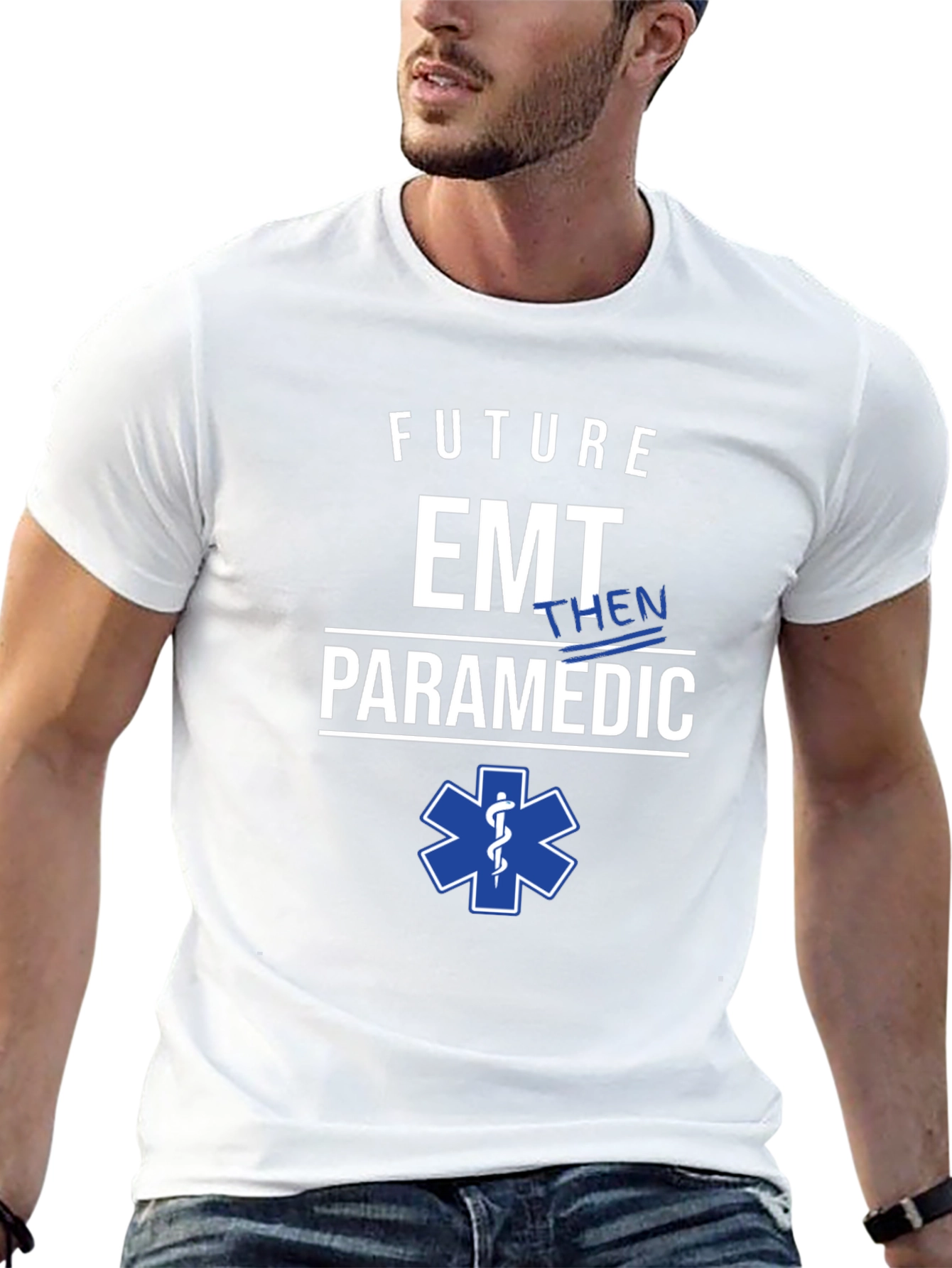 Future EMT Then Paramedic T-Shirt Medical EMS Gift