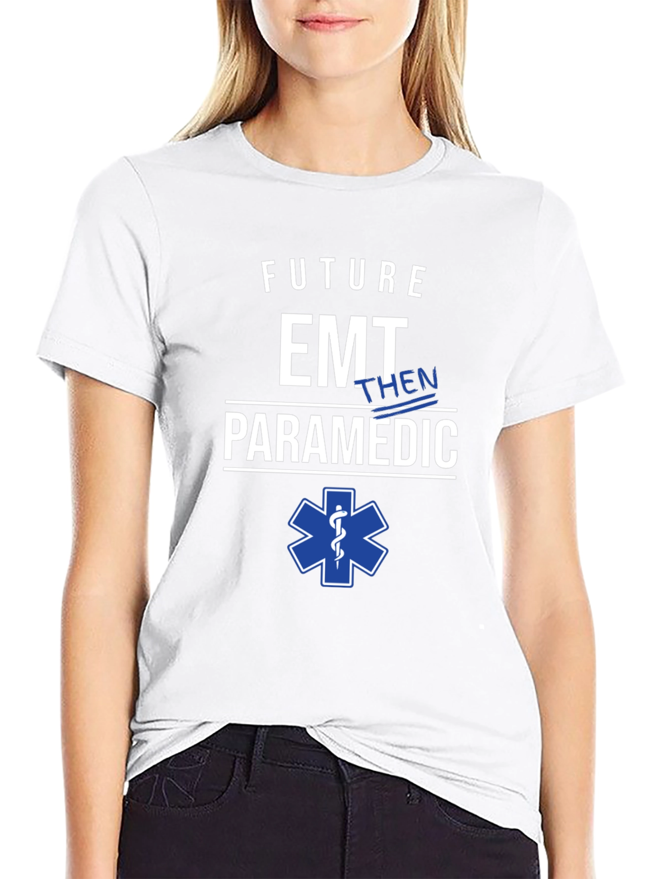 Future EMT Then Paramedic T-Shirt Medical EMS Gift