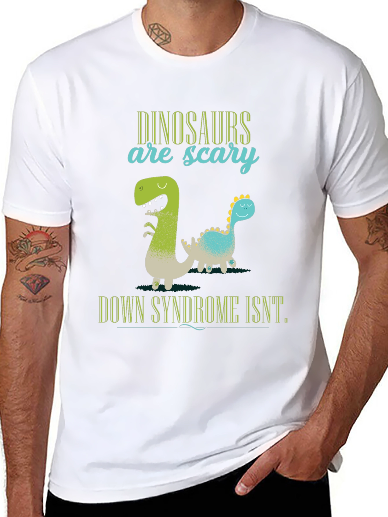 Dinosaurs Are Scary Down Syndrome Isnt T-Shirt