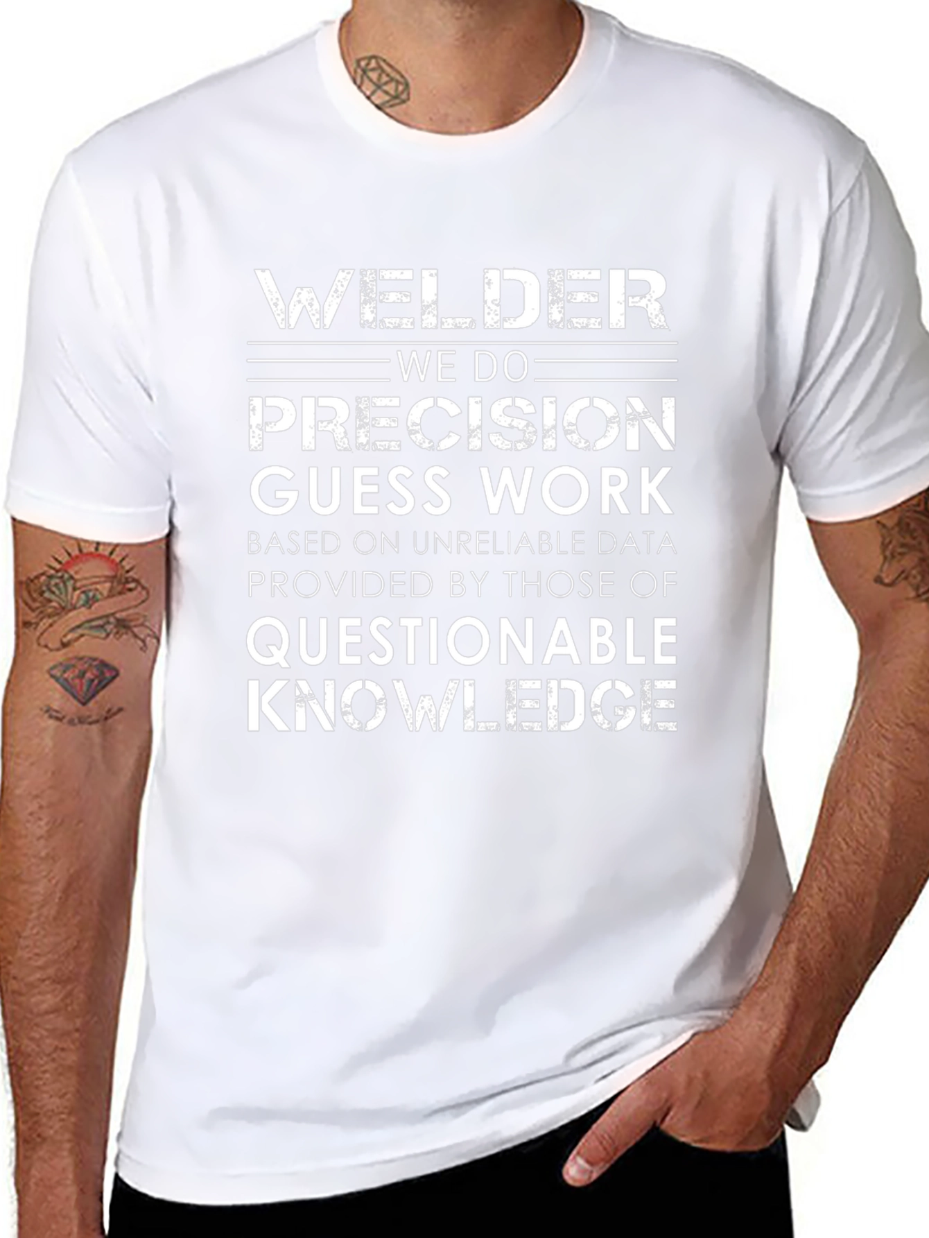 Welder Precision T-Shirt: Funny Work Humor Tee