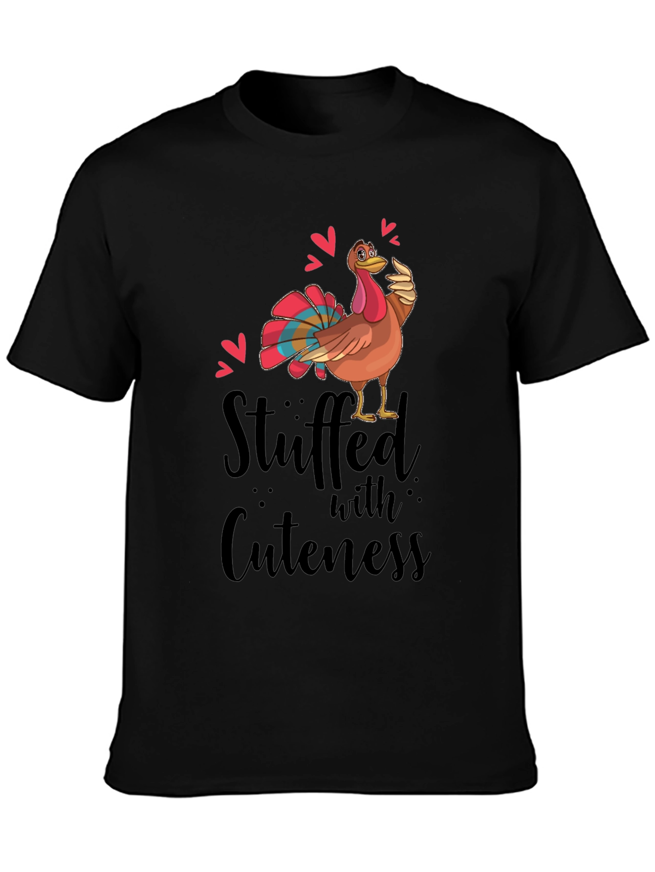 Stuffed with Cuteness Turkey Thanksgiving T-Shirt