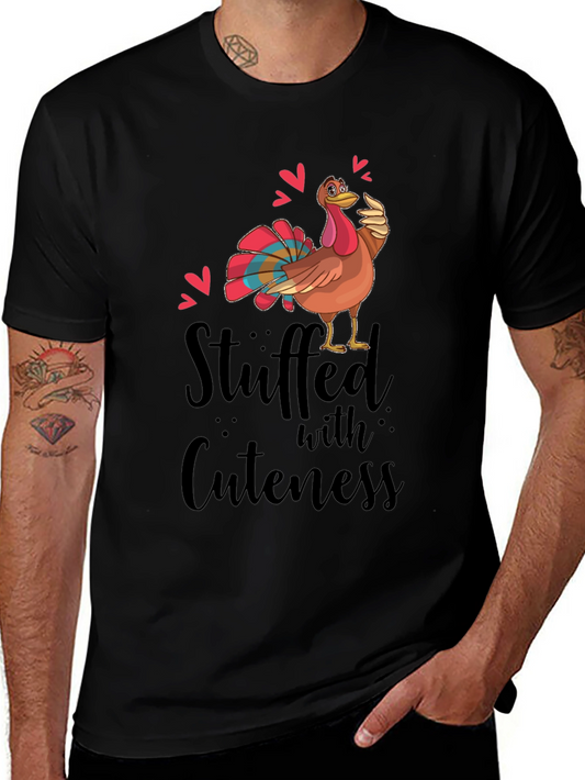 Stuffed with Cuteness Turkey Thanksgiving T-Shirt