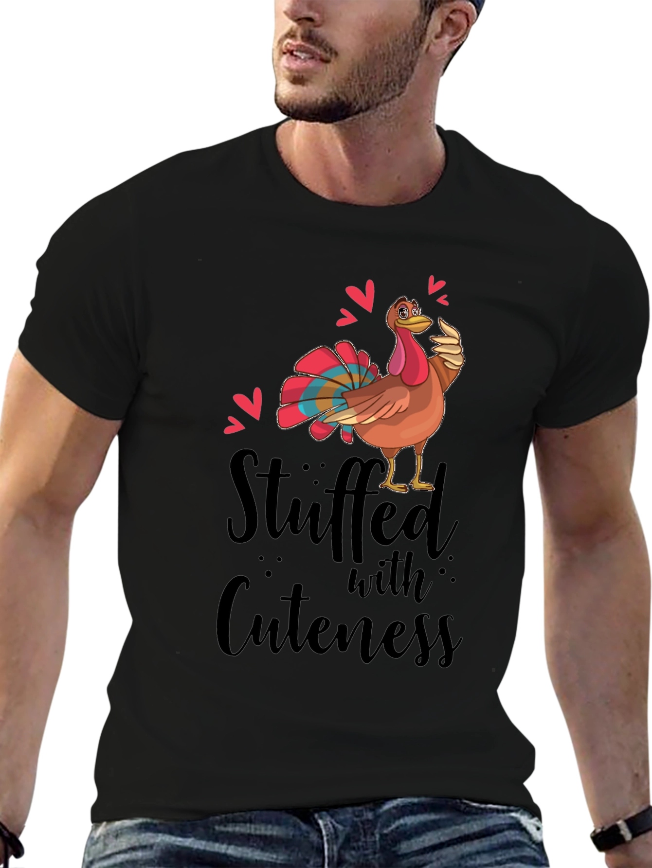 Stuffed with Cuteness Turkey Thanksgiving T-Shirt