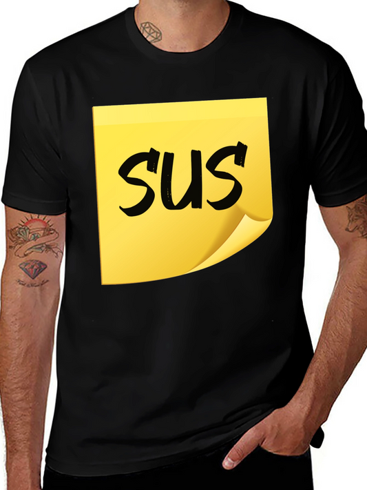 SUS Graphic Tee - Trendy Short Sleeve Crew Neck T-Shirt
