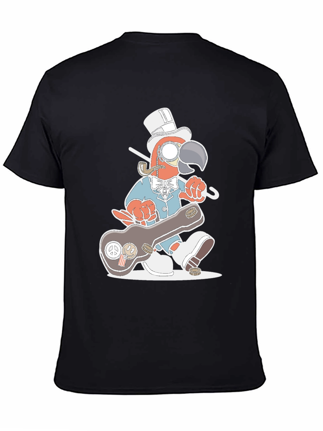 Gentleman Parrot Tee - Unique Graphic T-Shirt