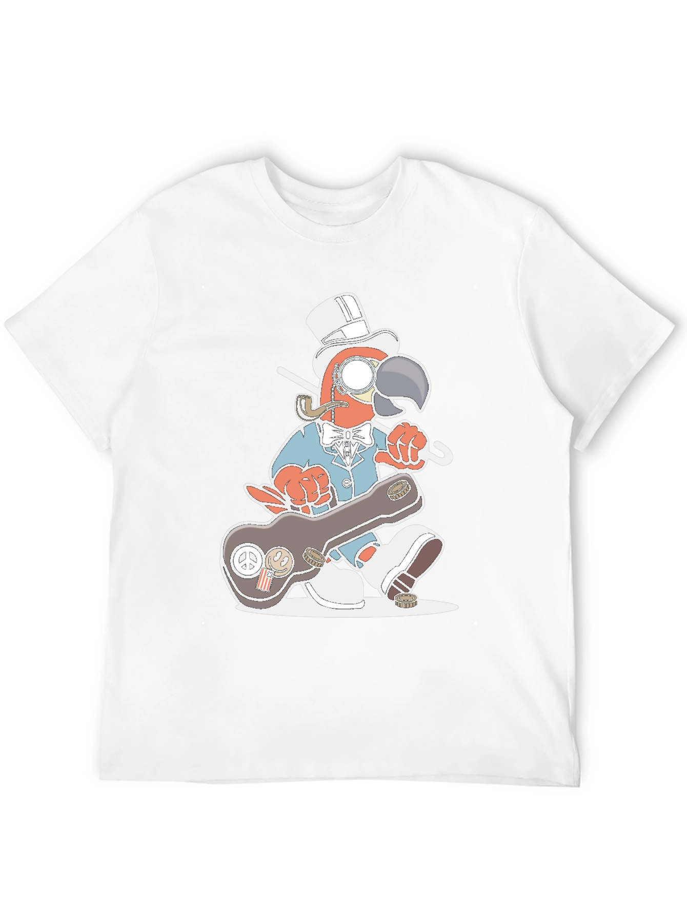 Gentleman Parrot Tee - Unique Graphic T-Shirt