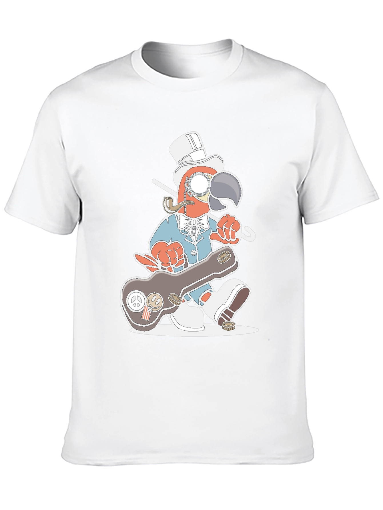 Gentleman Parrot Tee - Unique Graphic T-Shirt