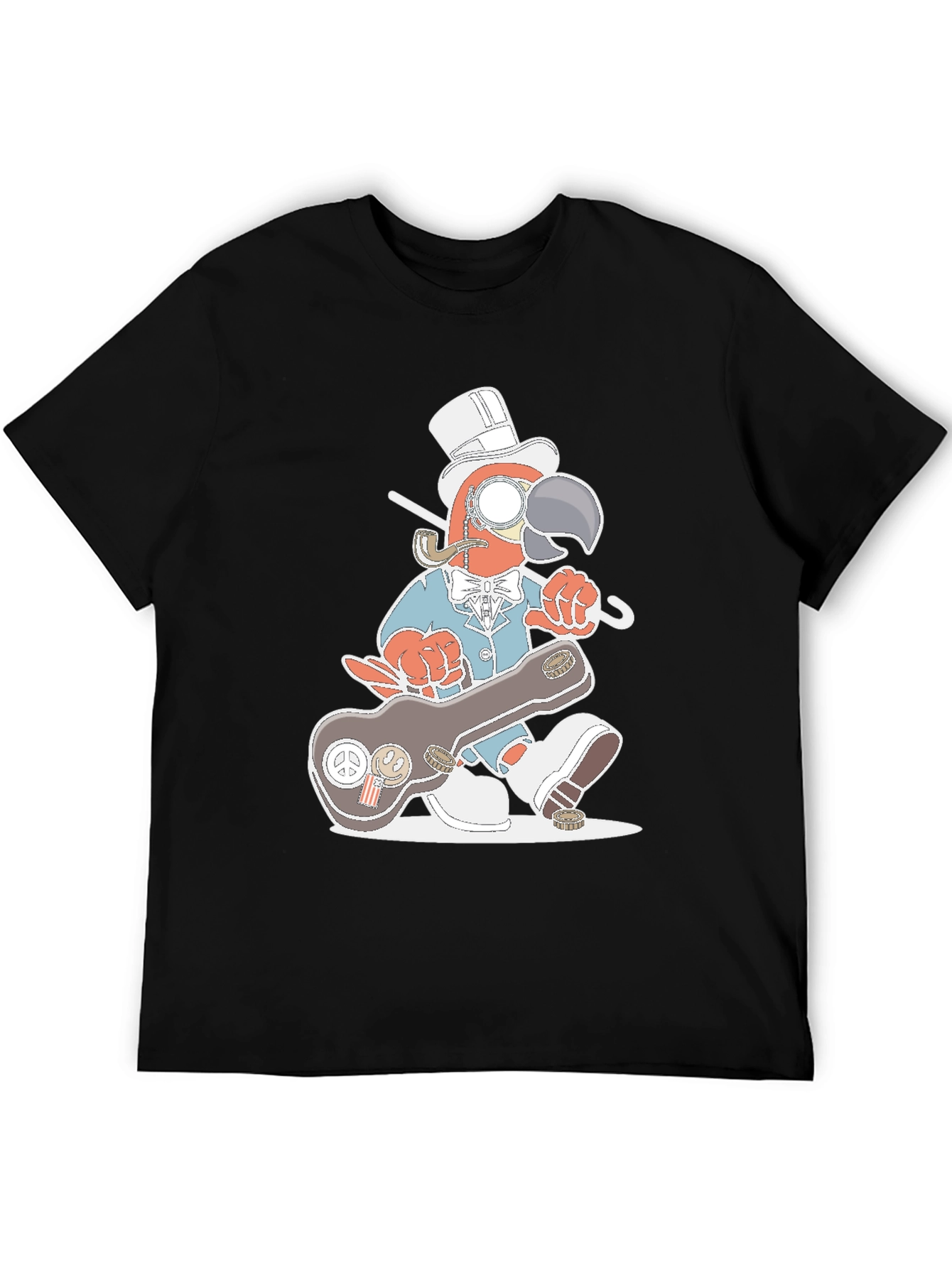 Gentleman Parrot Tee - Unique Graphic T-Shirt