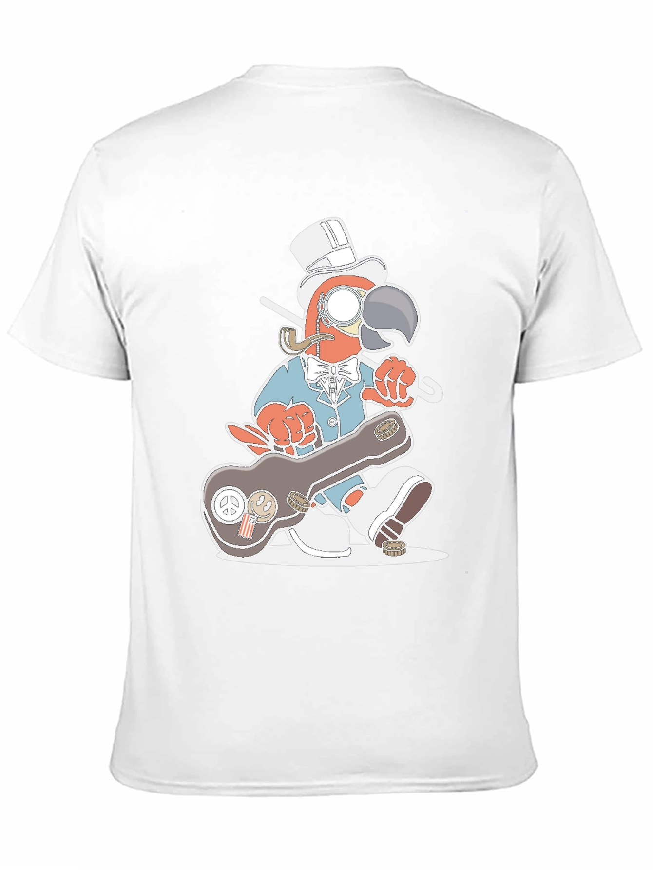 Gentleman Parrot Tee - Unique Graphic T-Shirt