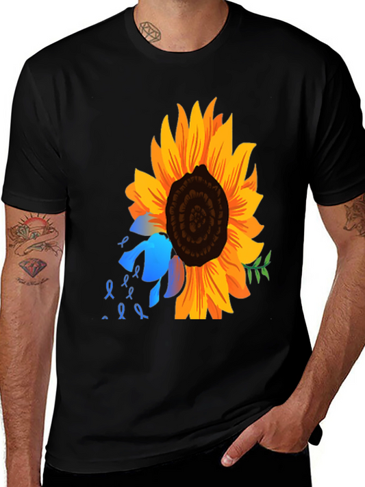 Sunflower Awareness Ribbon Graphic Tee