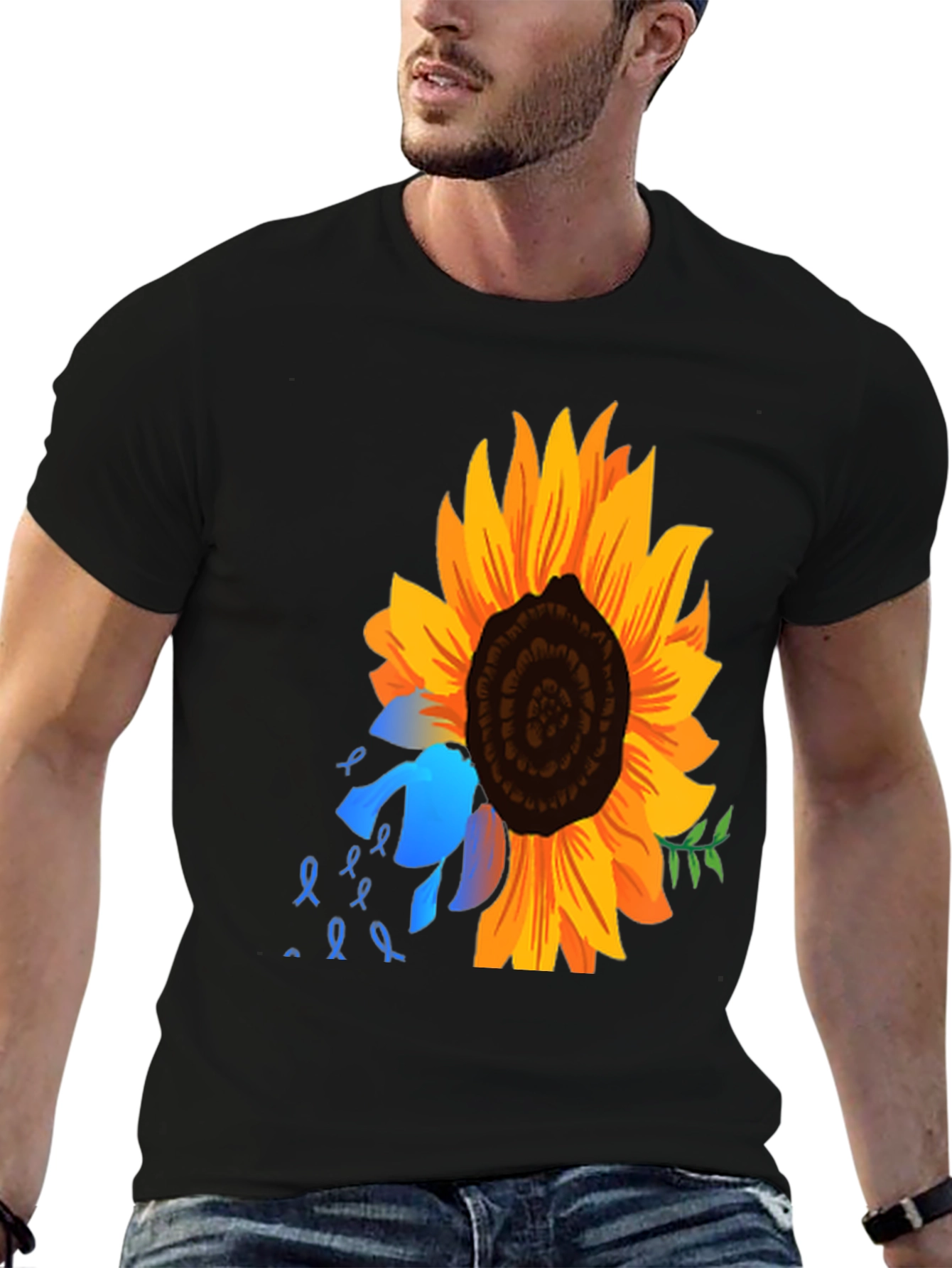 Sunflower Awareness Ribbon Graphic Tee