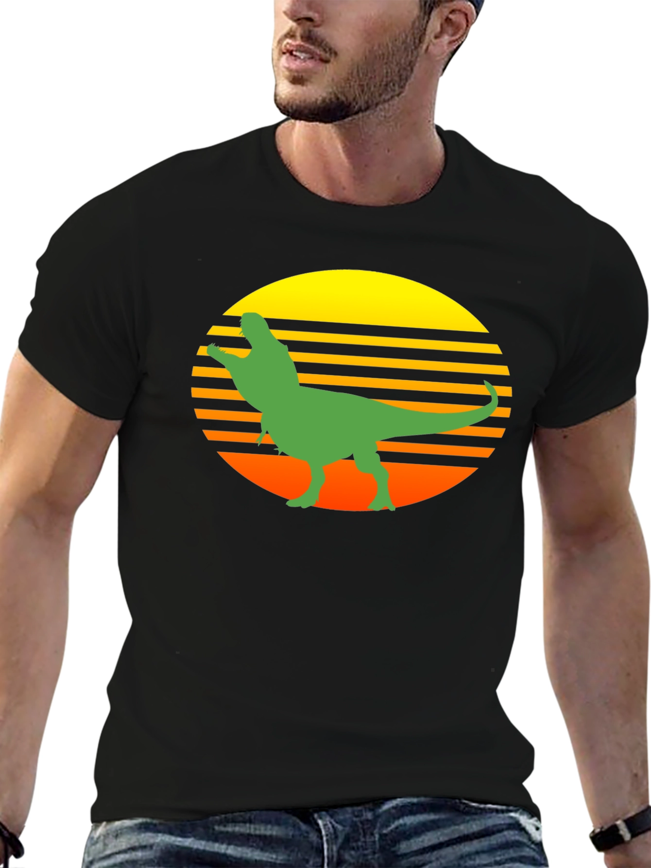 Retro Dinosaur Graphic T-Shirt