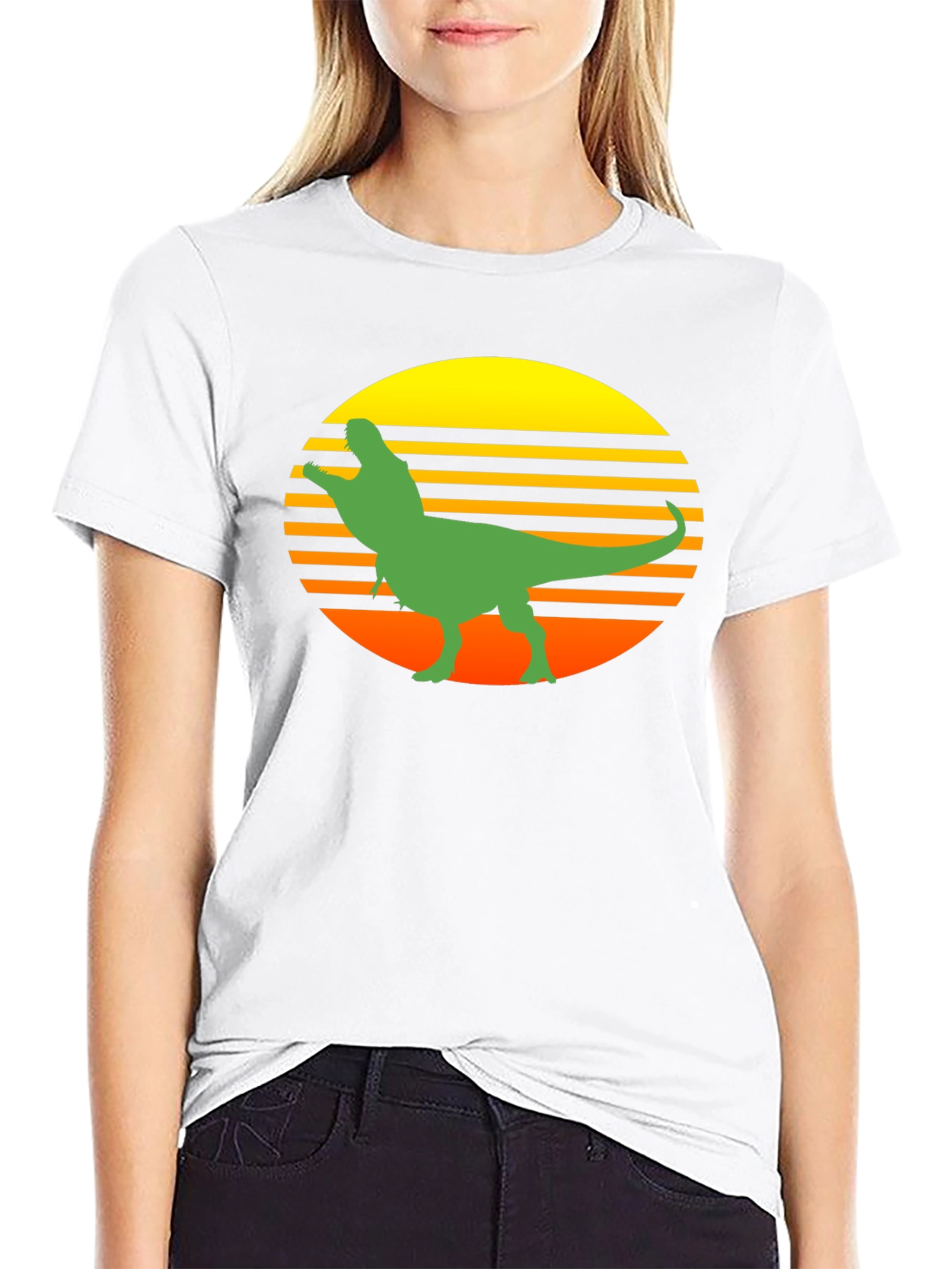 Retro Dinosaur Graphic T-Shirt