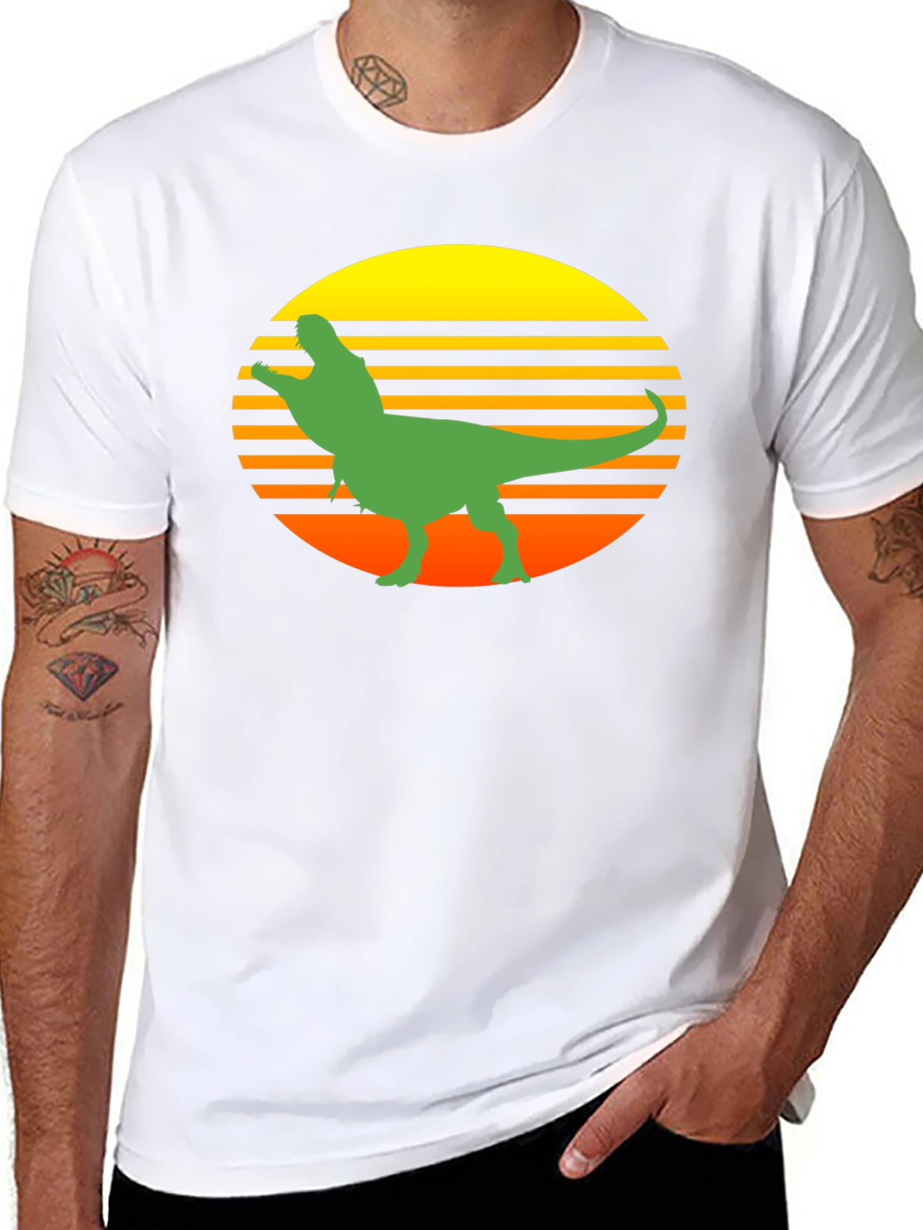 Retro Dinosaur Graphic T-Shirt
