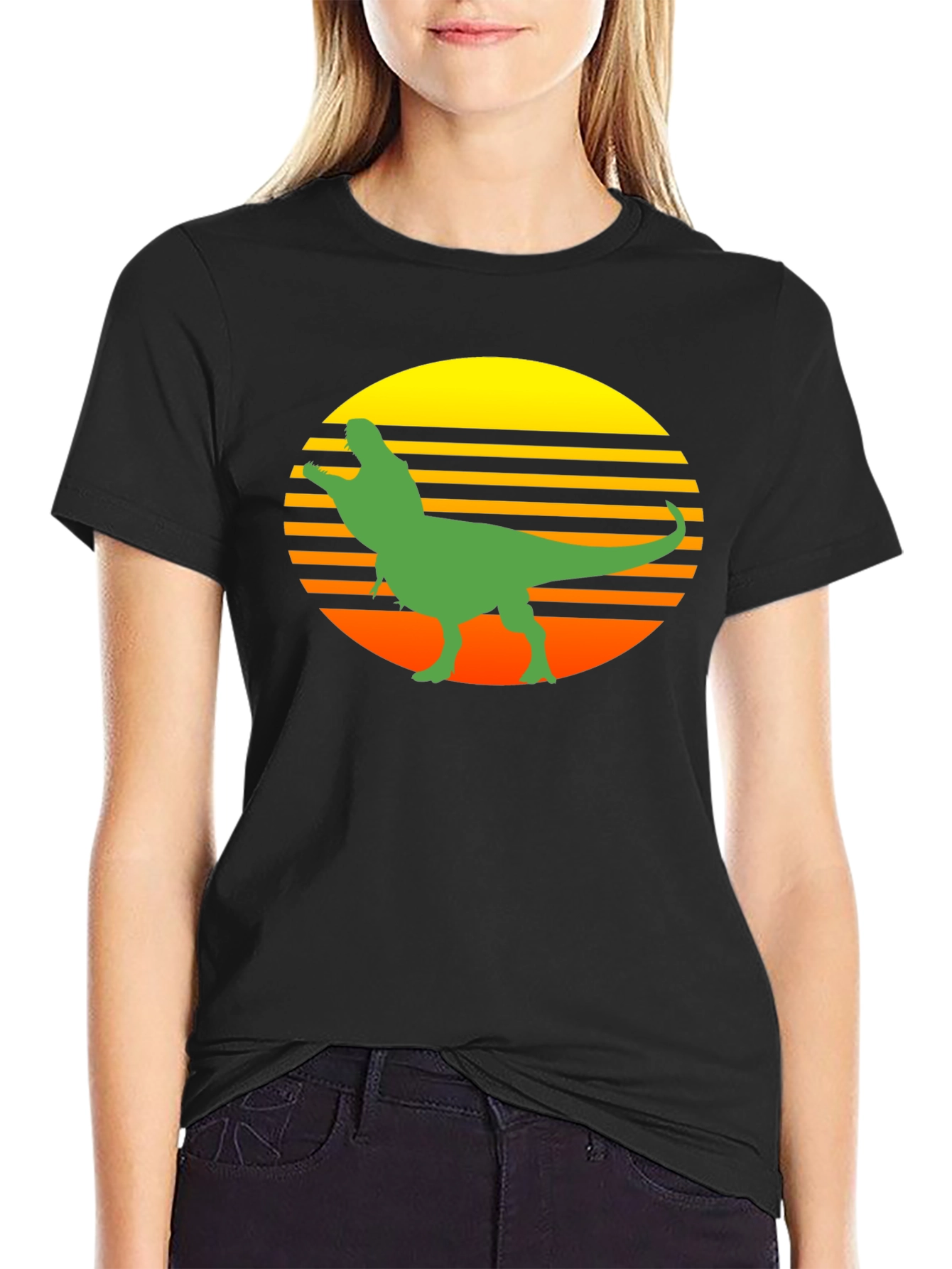 Retro Dinosaur Graphic T-Shirt