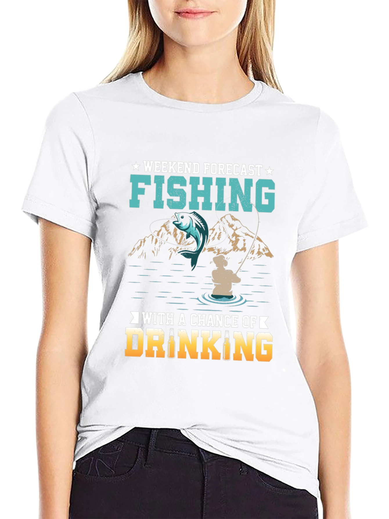 Fishing & Drinking Weekend Forecast T-Shirt