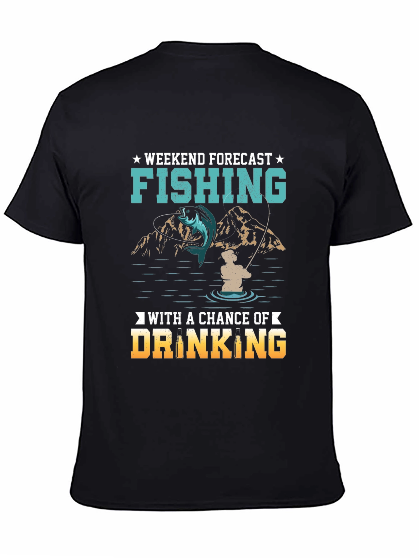 Fishing & Drinking Weekend Forecast T-Shirt