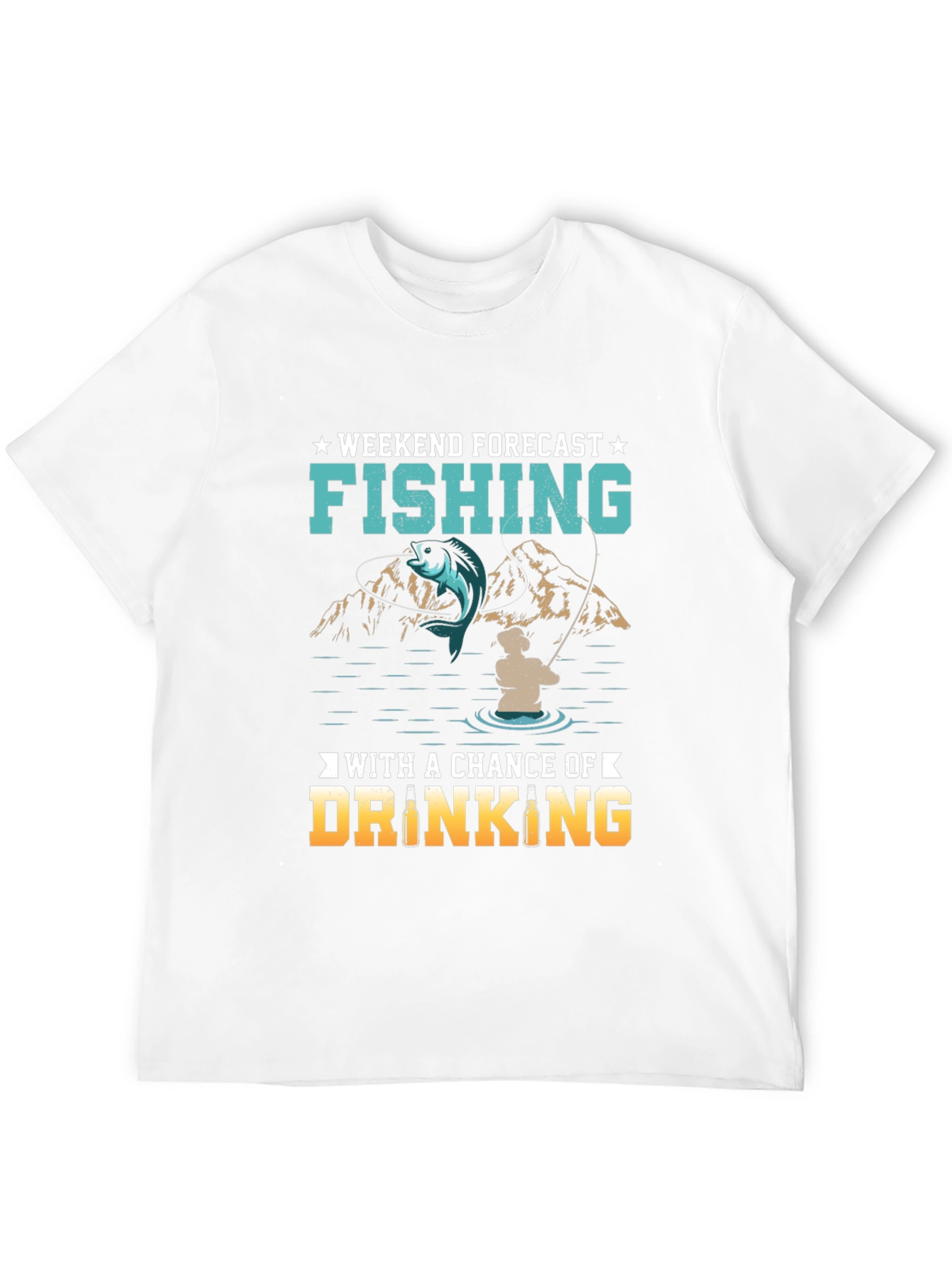 Fishing & Drinking Weekend Forecast T-Shirt