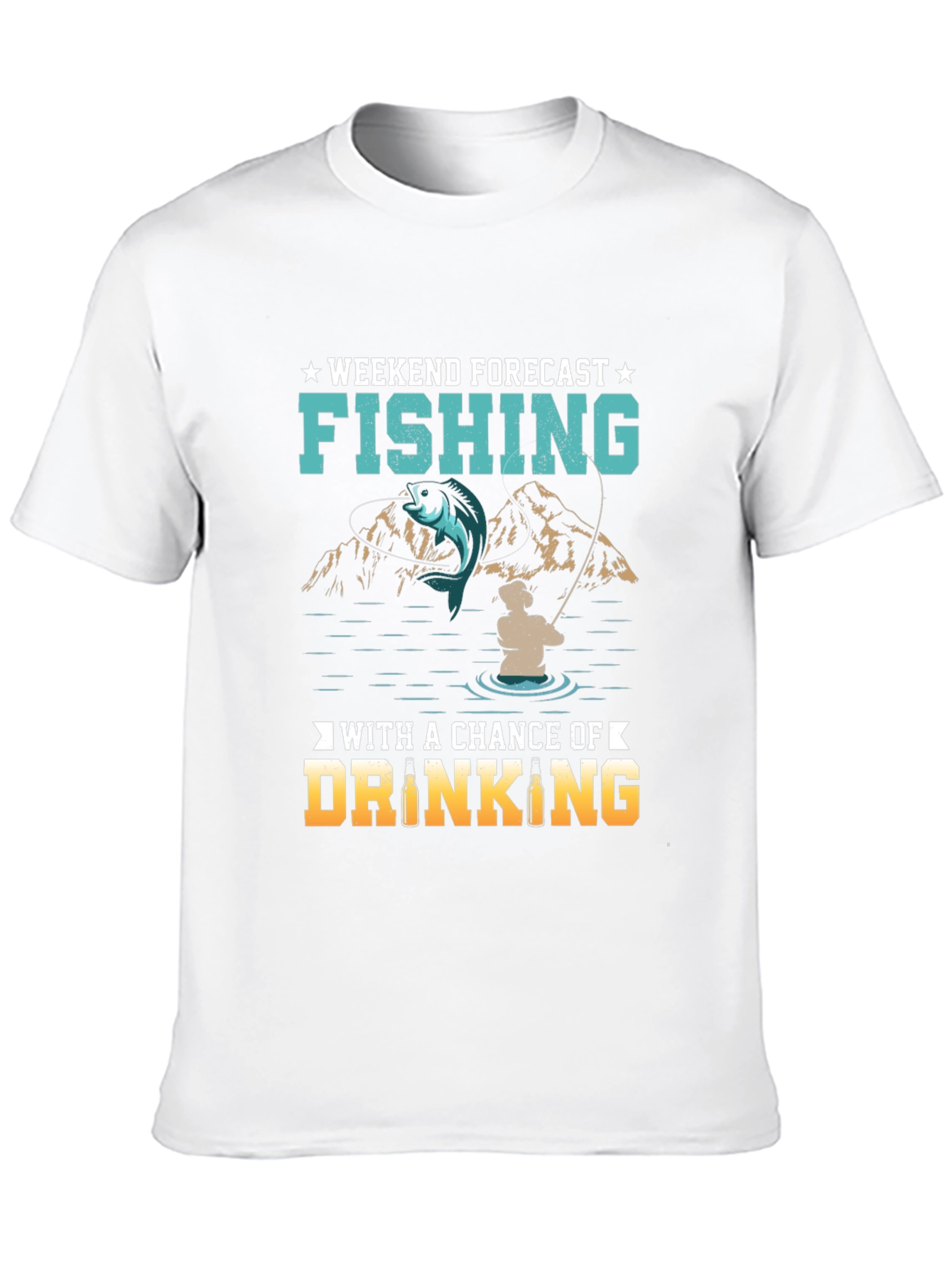 Fishing & Drinking Weekend Forecast T-Shirt