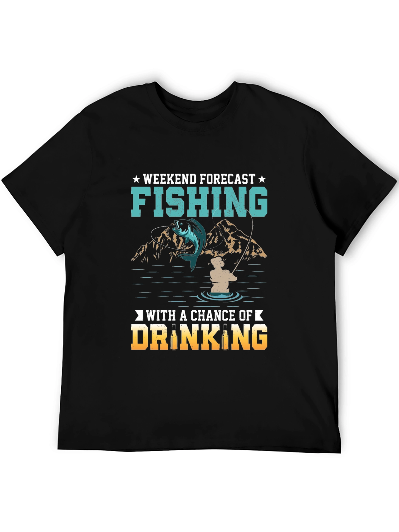 Fishing & Drinking Weekend Forecast T-Shirt