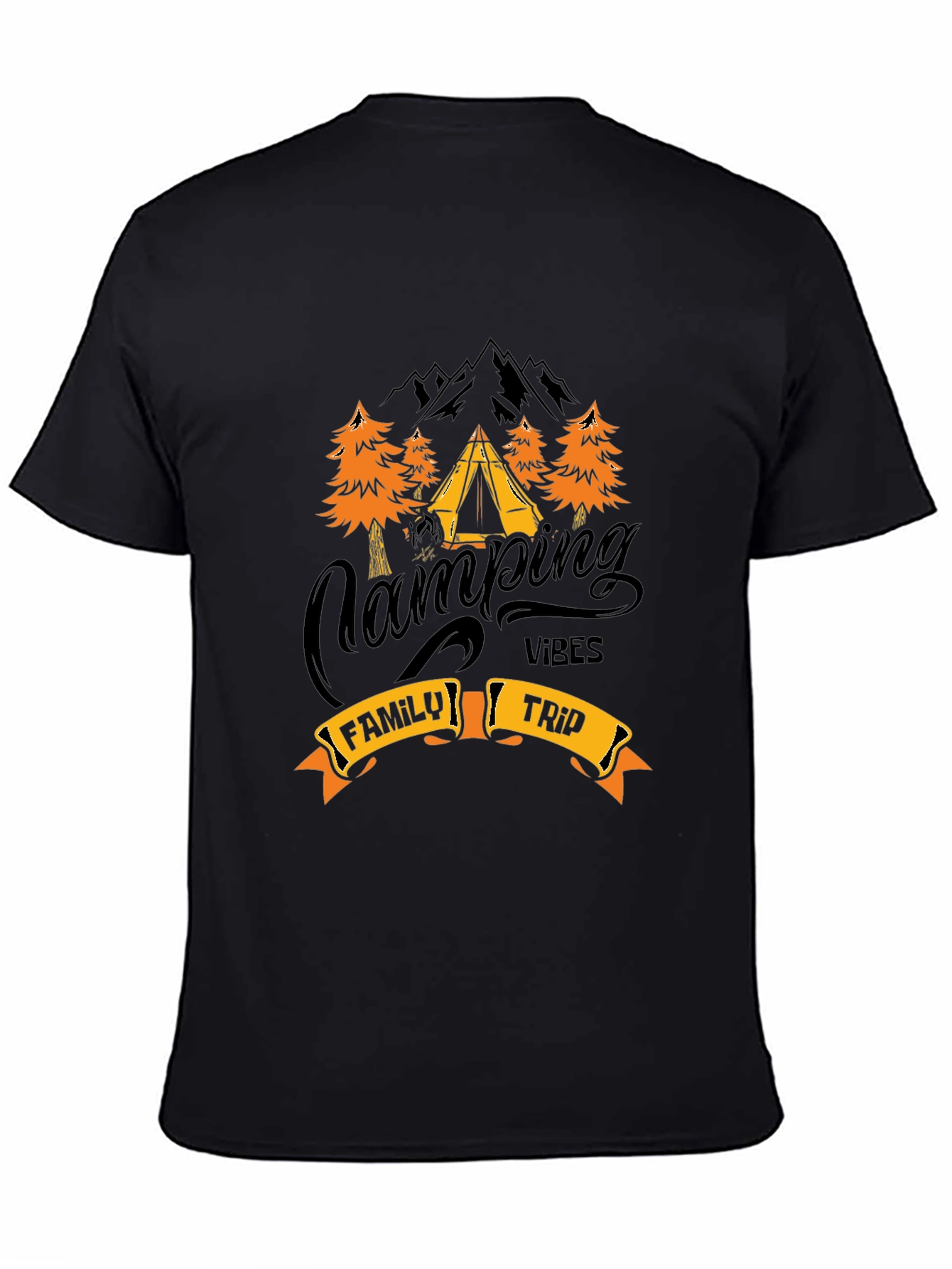 Camping Vibes Family Trip Graphic Tee