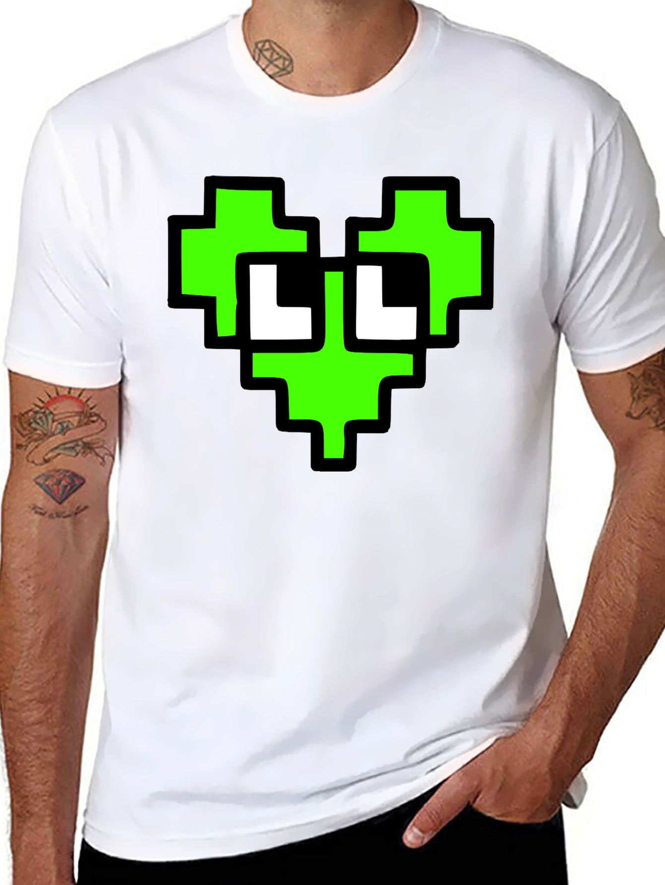 Pixel Heart T-Shirt - Gamer Style Tee