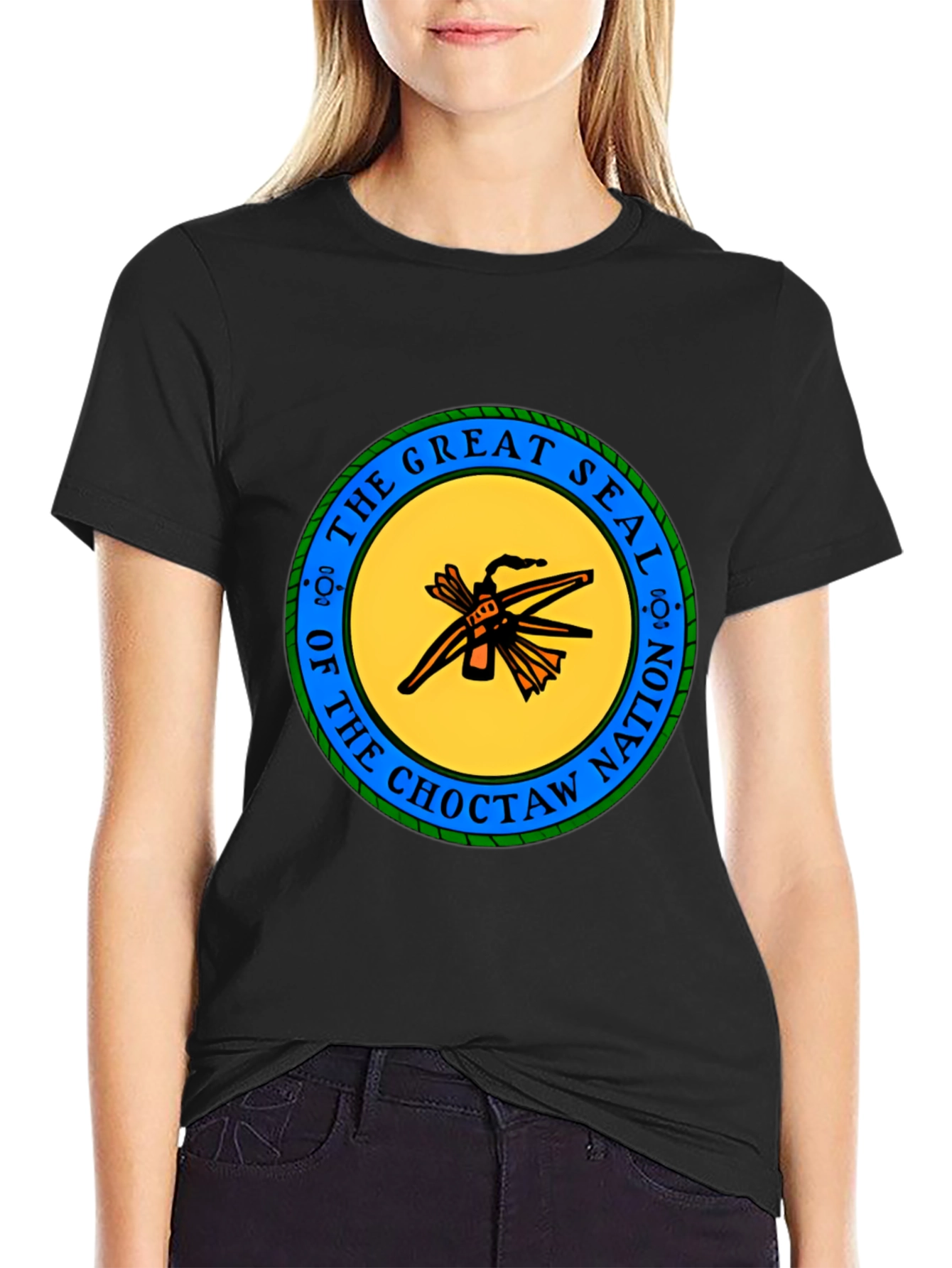 Choctaw Nation Seal T-Shirt - Black