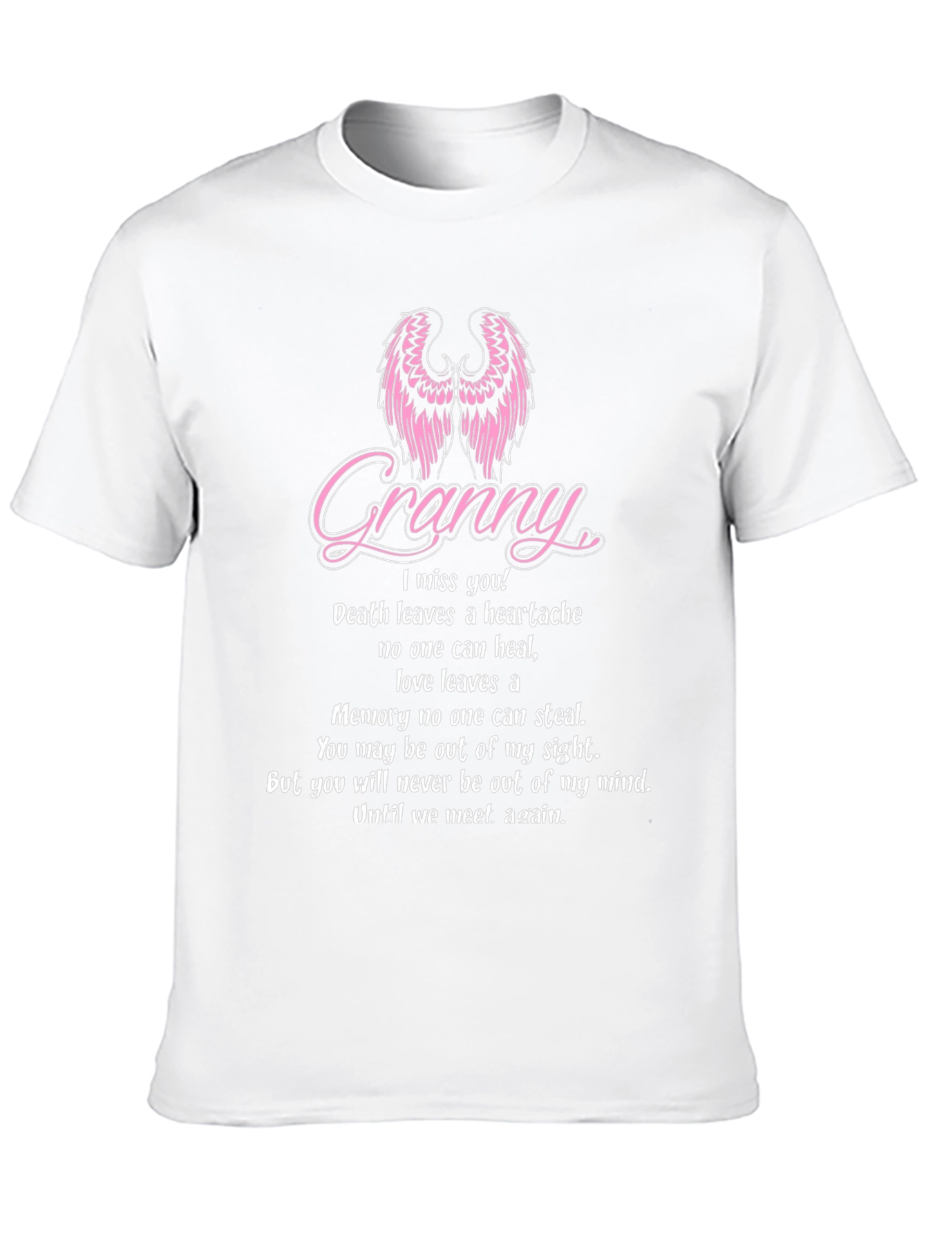 Granny Memorial T-Shirt With Angel Wings