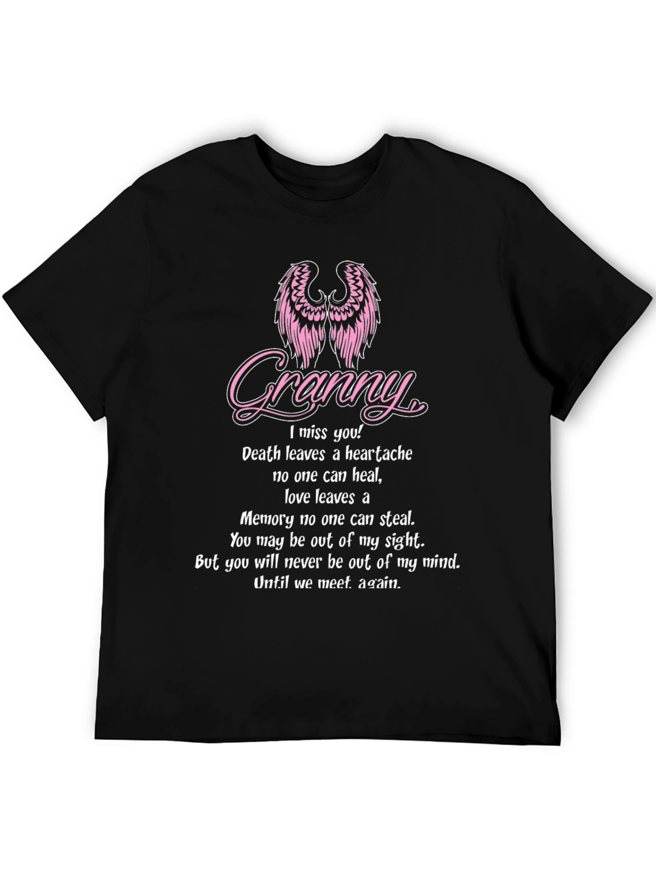 Granny Memorial T-Shirt With Angel Wings