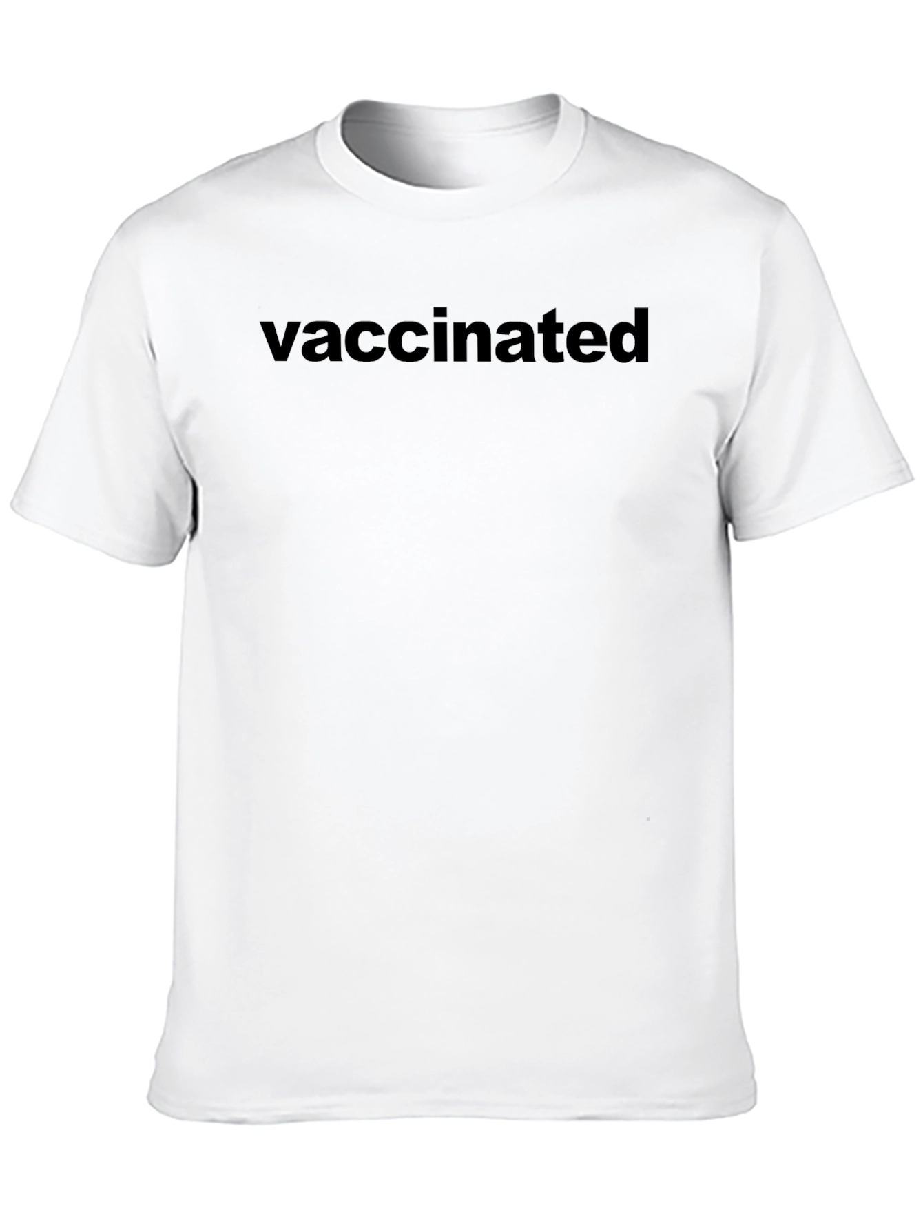 Vaccinated Black T-Shirt - Statement Tee