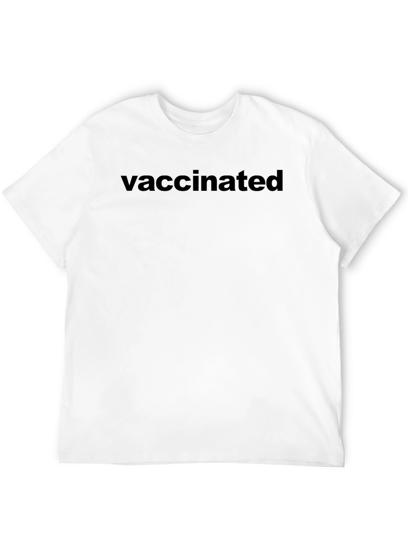 Vaccinated Black T-Shirt - Statement Tee
