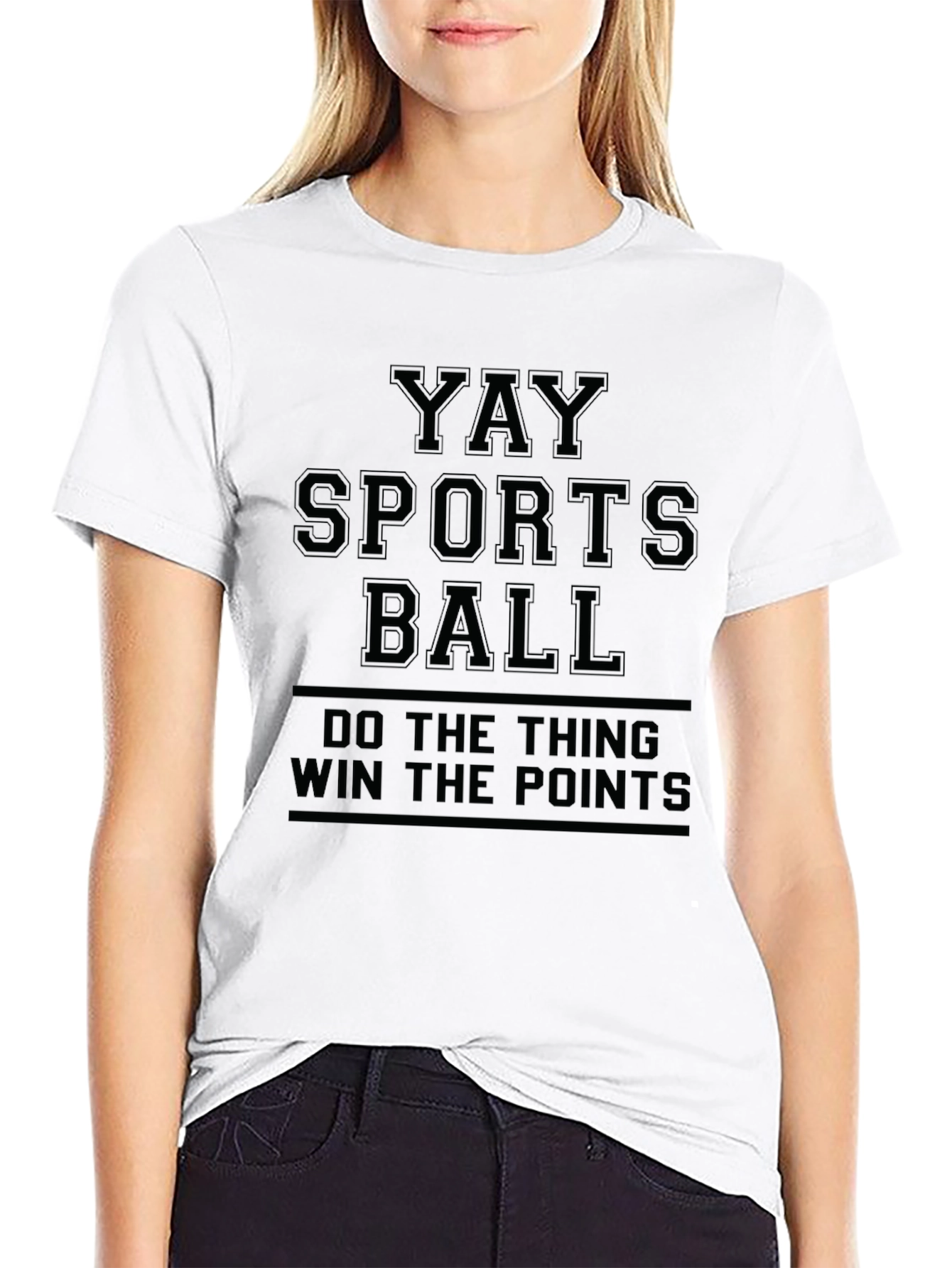 YAY SPORTS BALL Funny Graphic T-Shirt
