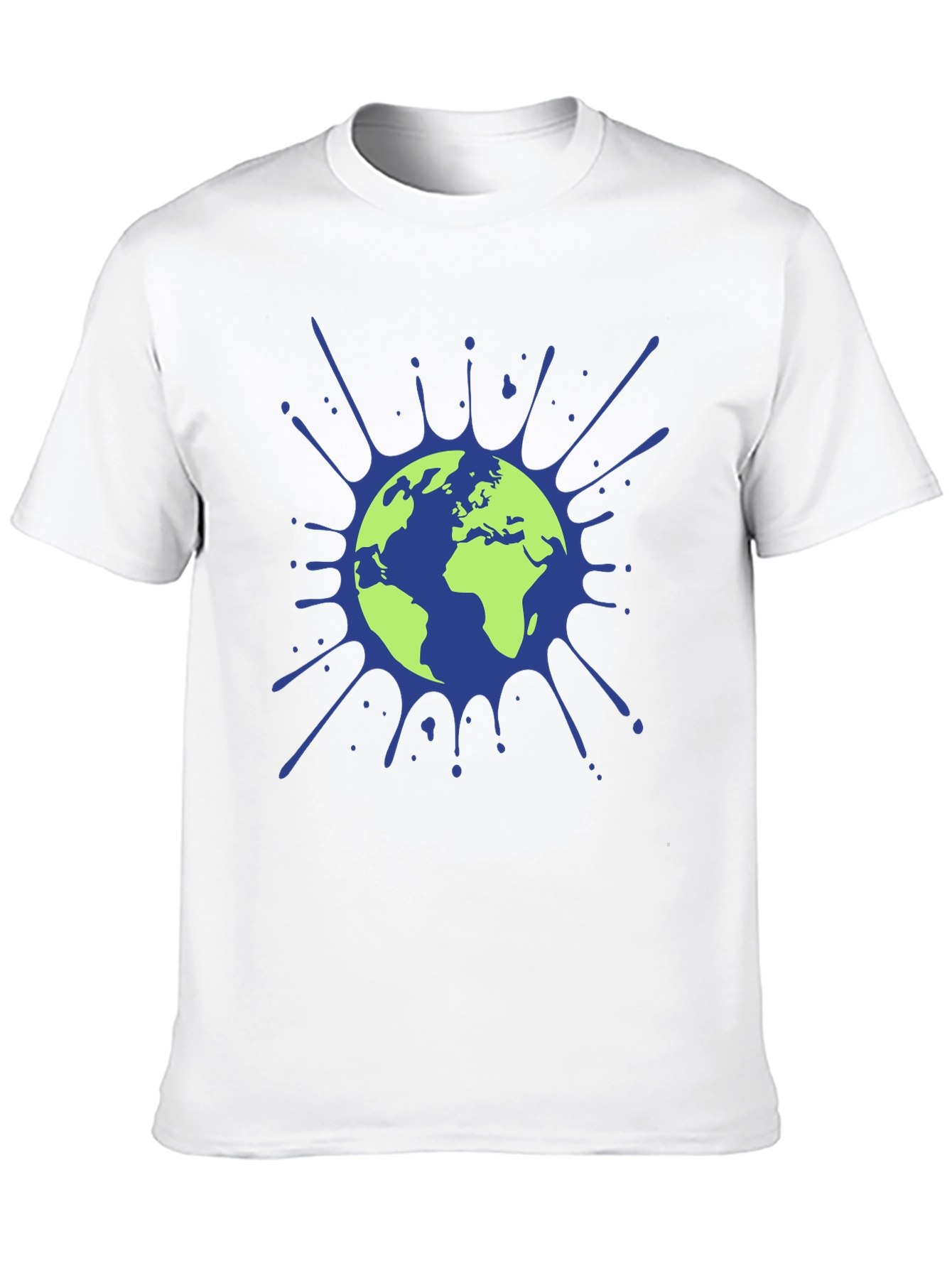 Earth Splatter Graphic Tee - Eco-Friendly Design